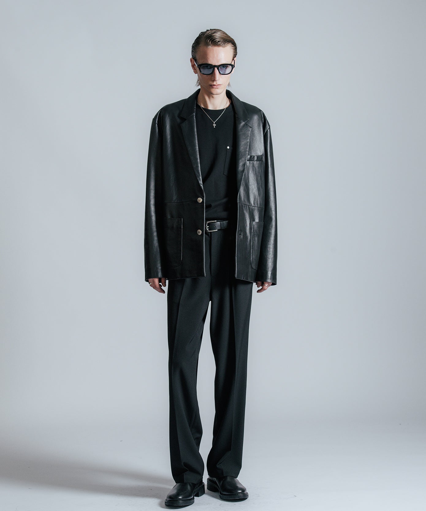 SPANISH LAMB LEATHER BLAZER