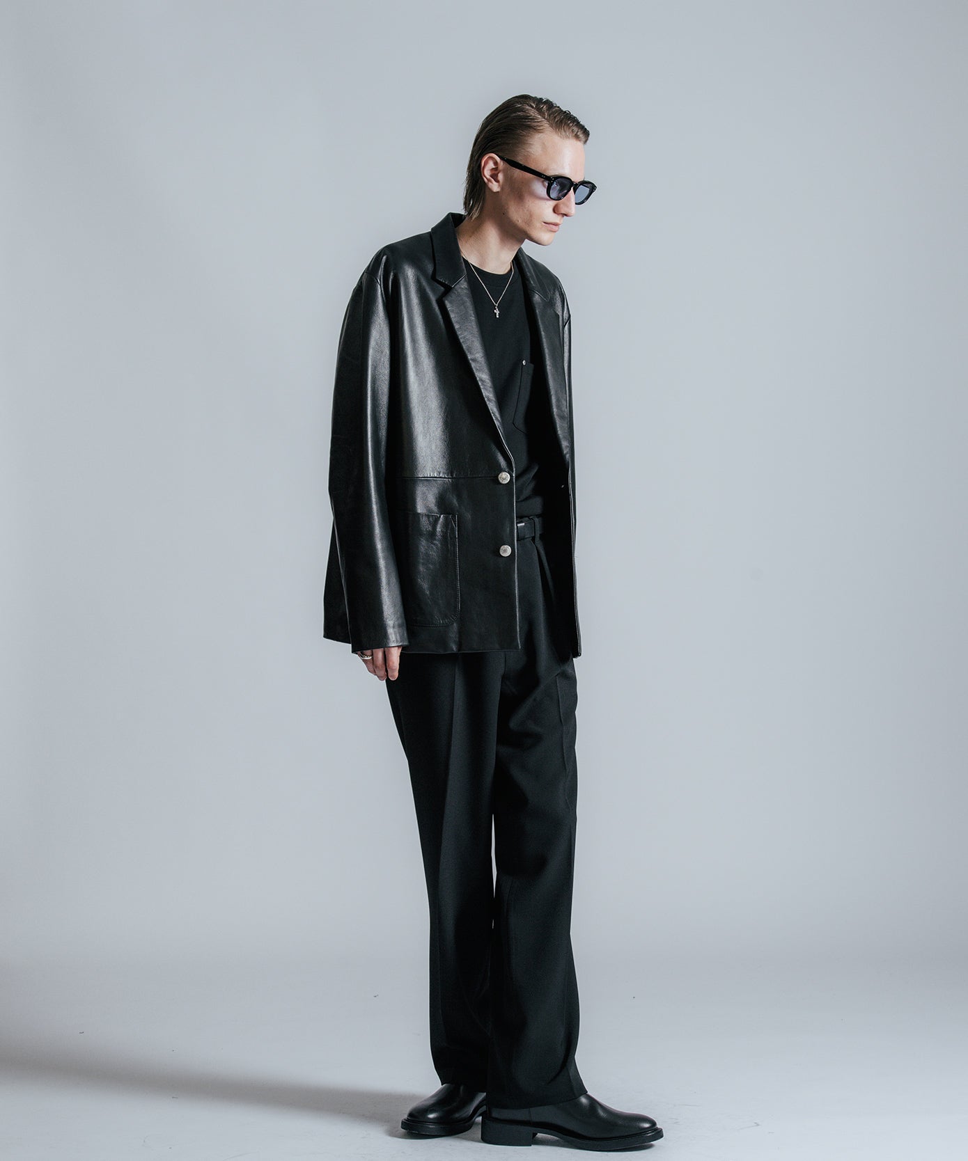 SPANISH LAMB LEATHER BLAZER