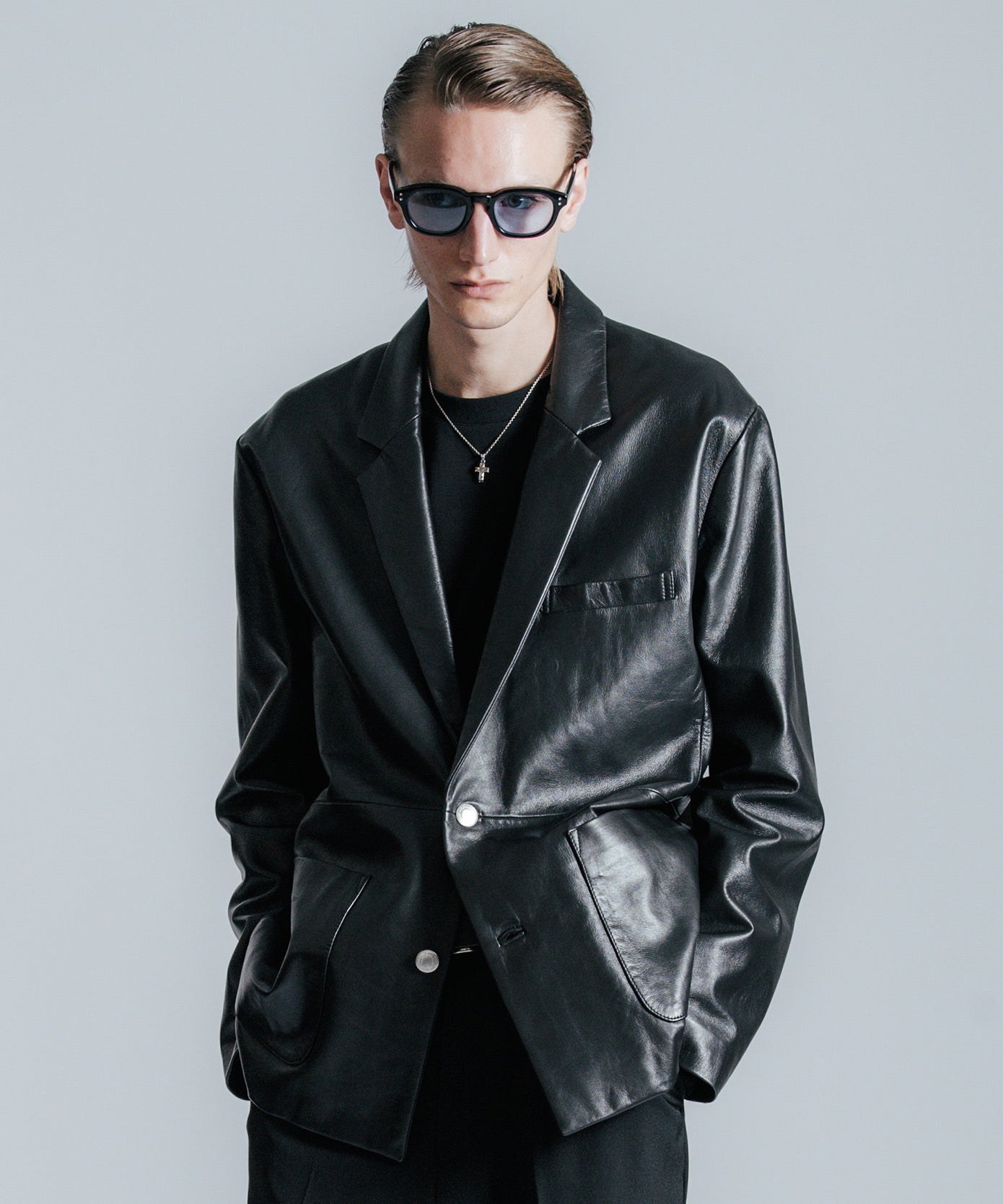 SPANISH LAMB LEATHER BLAZER