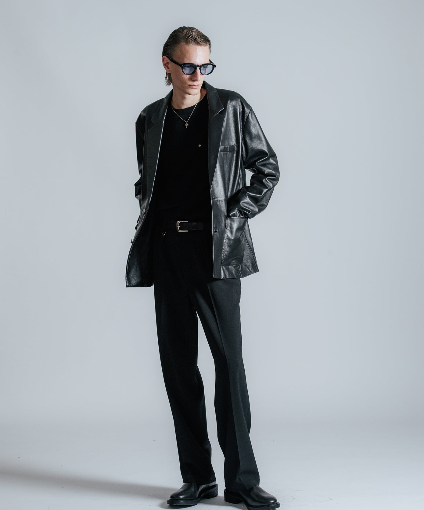 SPANISH LAMB LEATHER BLAZER