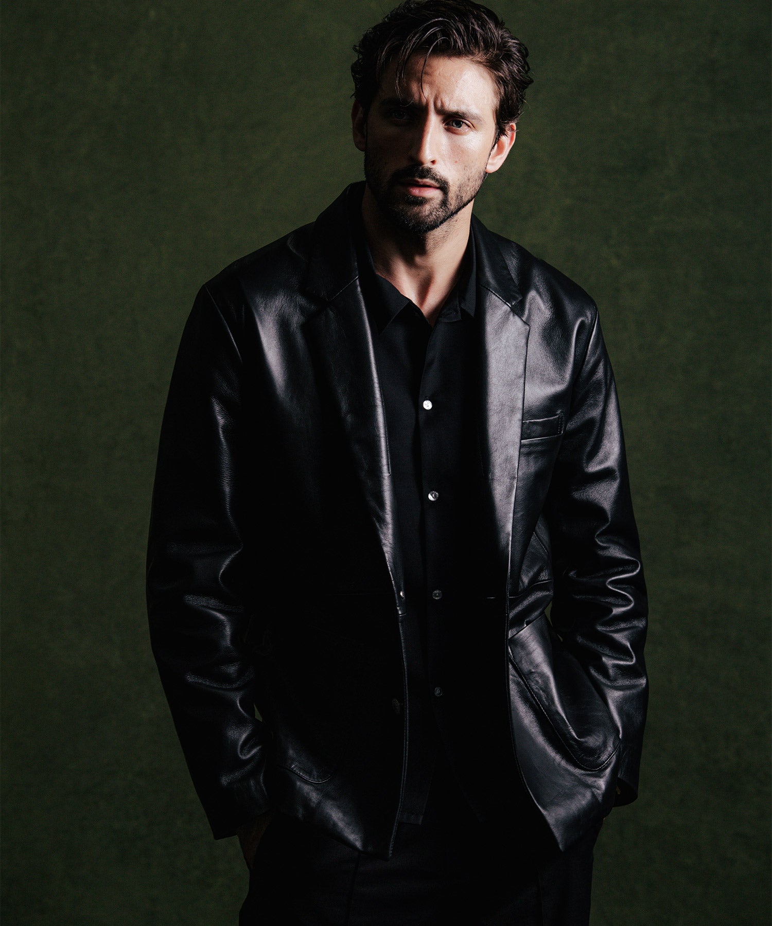 SPANISH LAMB LEATHER BLAZER