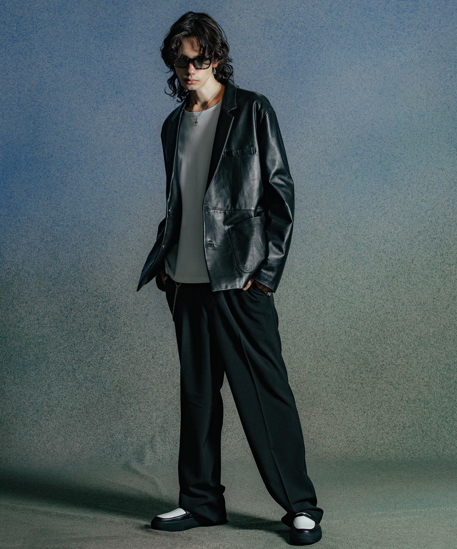 SPANISH LAMB LEATHER BLAZER