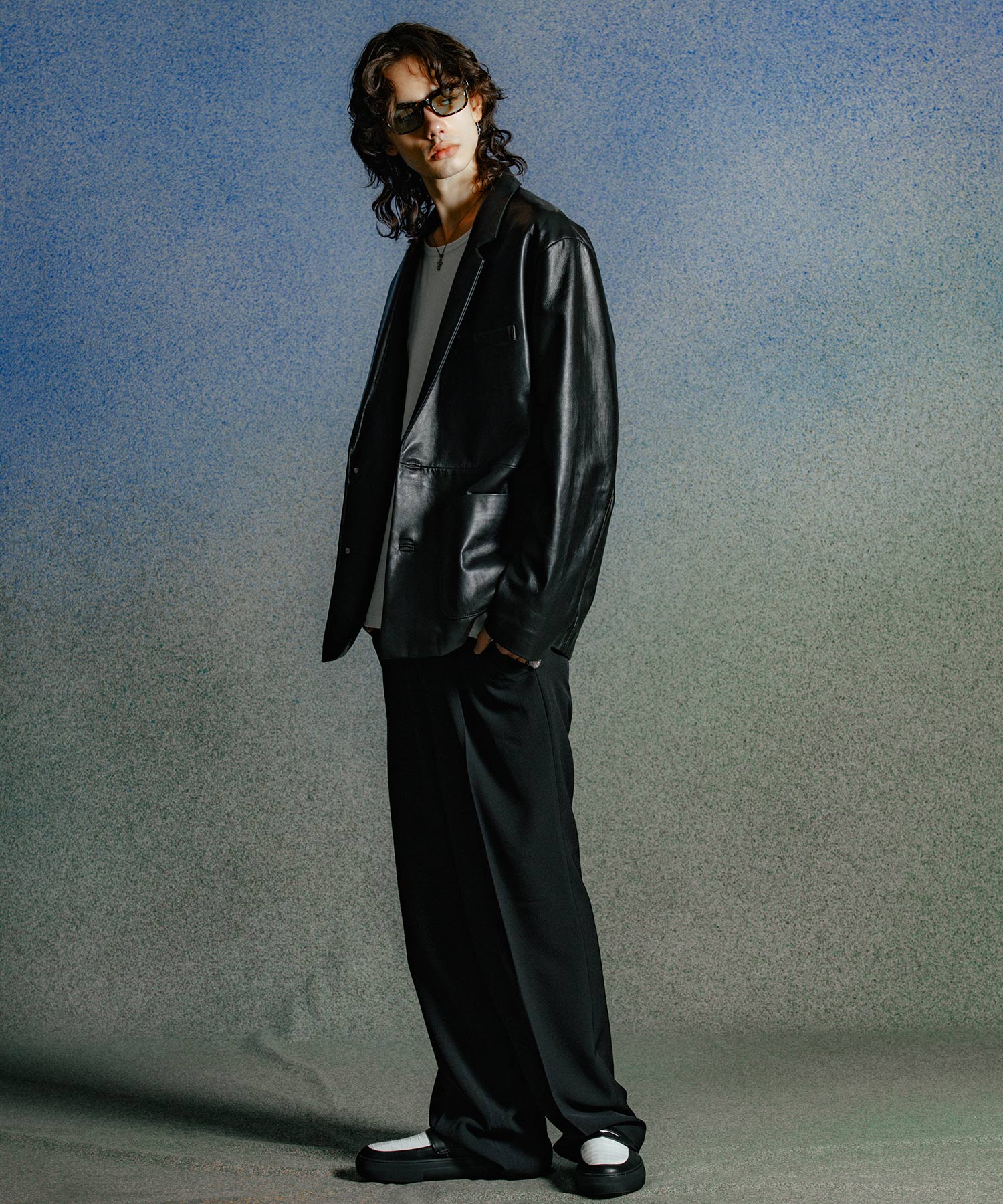 SPANISH LAMB LEATHER BLAZER