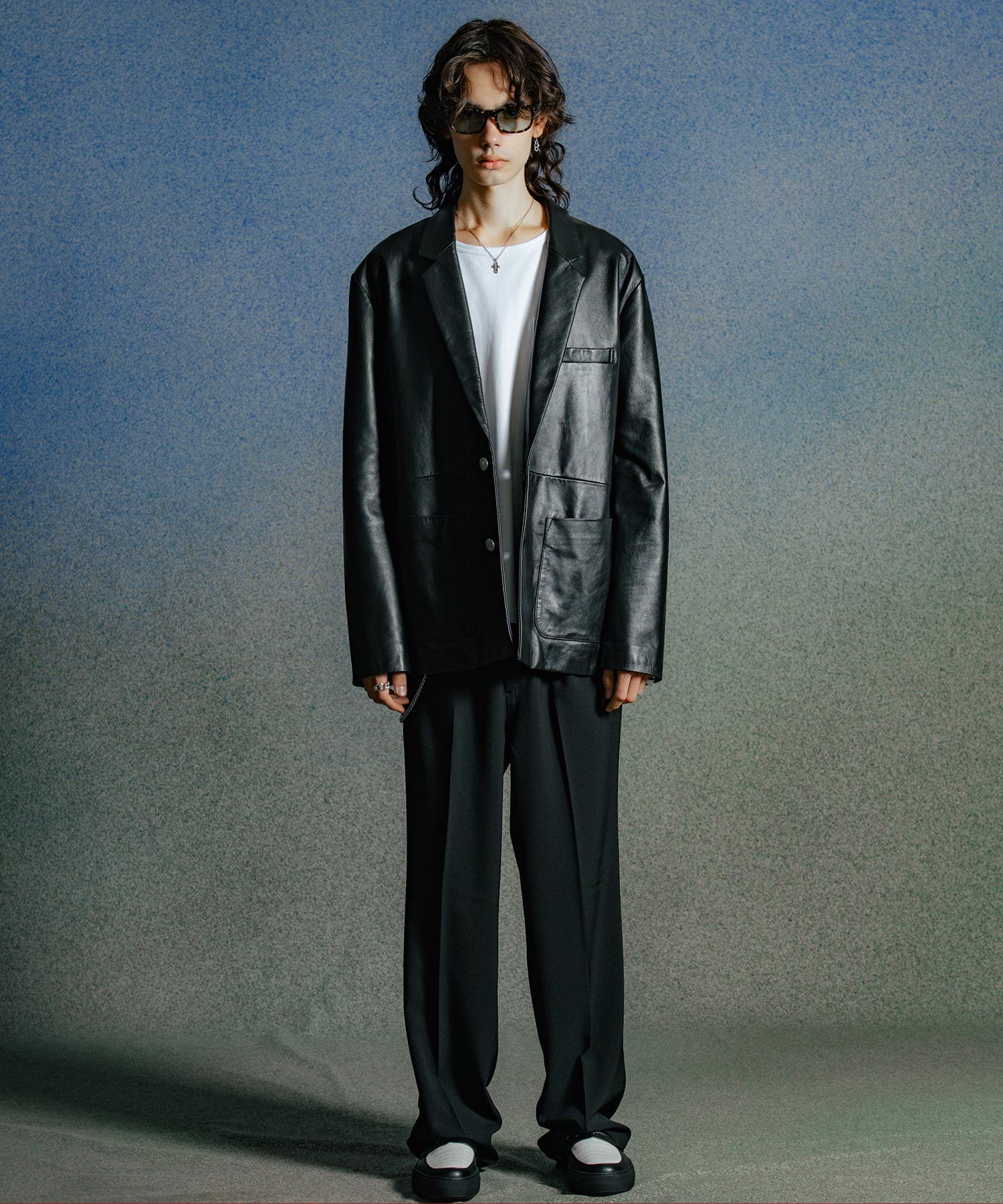 SPANISH LAMB LEATHER BLAZER