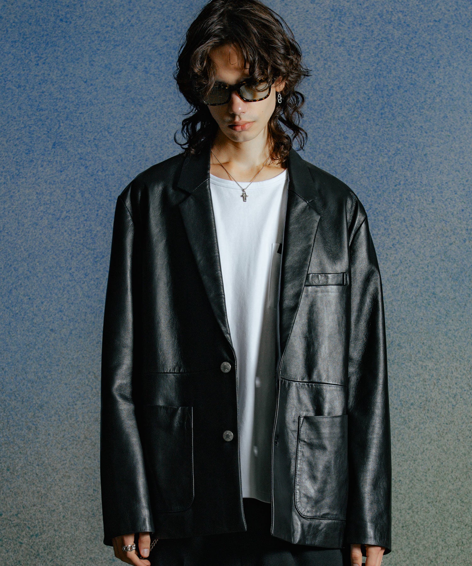 SPANISH LAMB LEATHER BLAZER