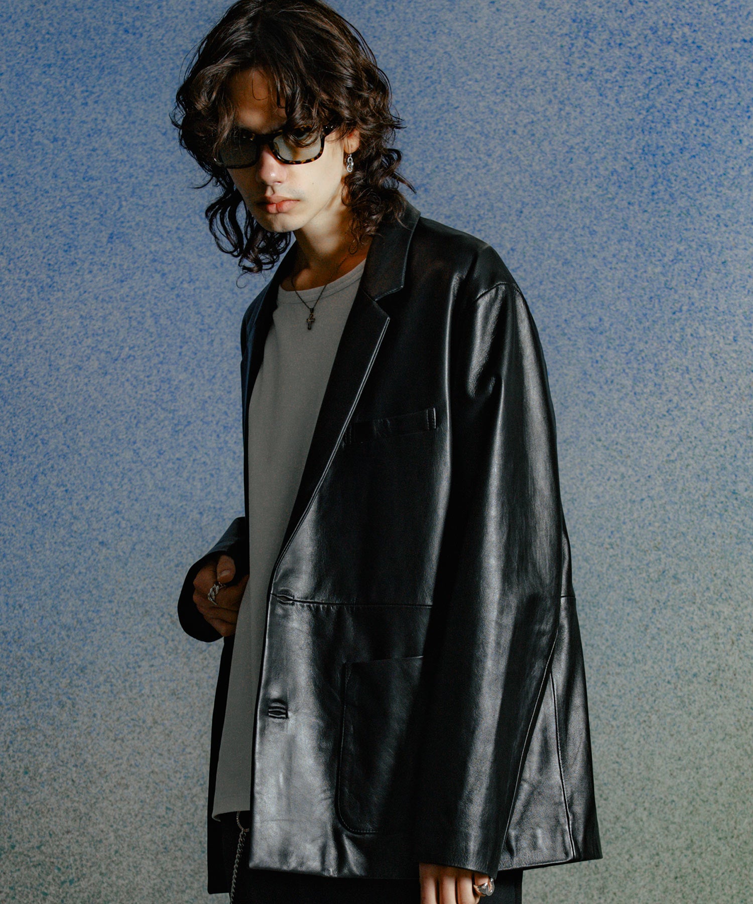 SPANISH LAMB LEATHER BLAZER