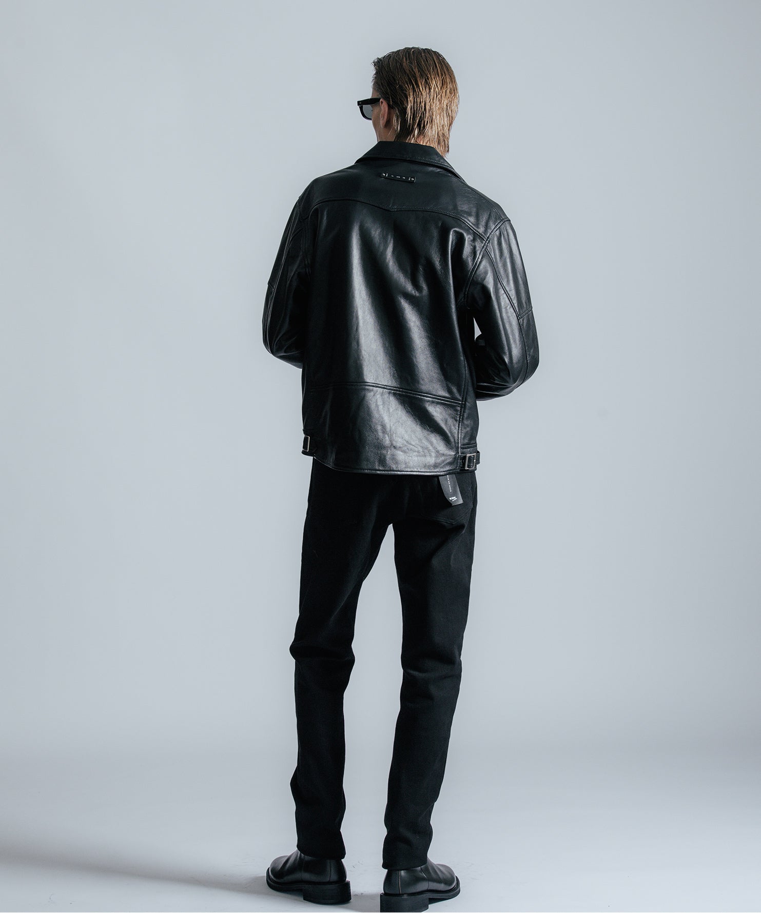 W BIKER SPANISH LAMB LEATHER JACKET
