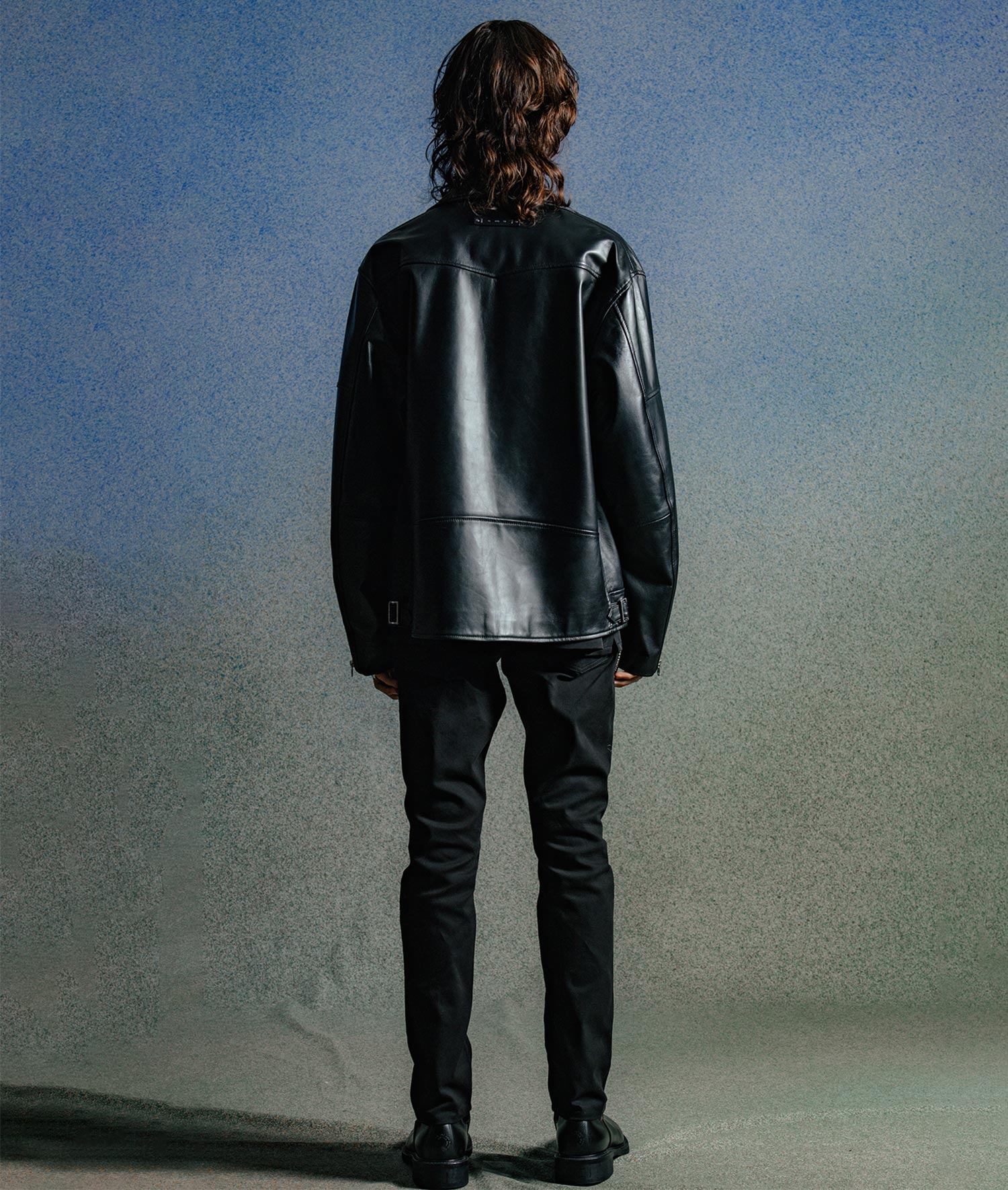 W BIKER SPANISH LAMB LEATHER JACKET