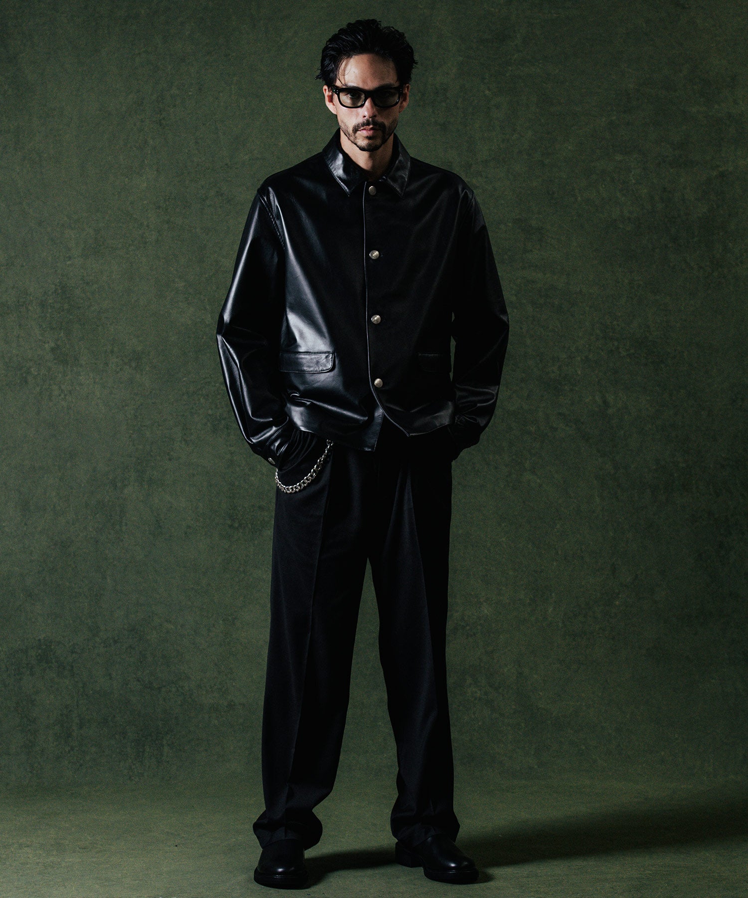 SPANISH LAMB LEATHER BLOUSON JACKET