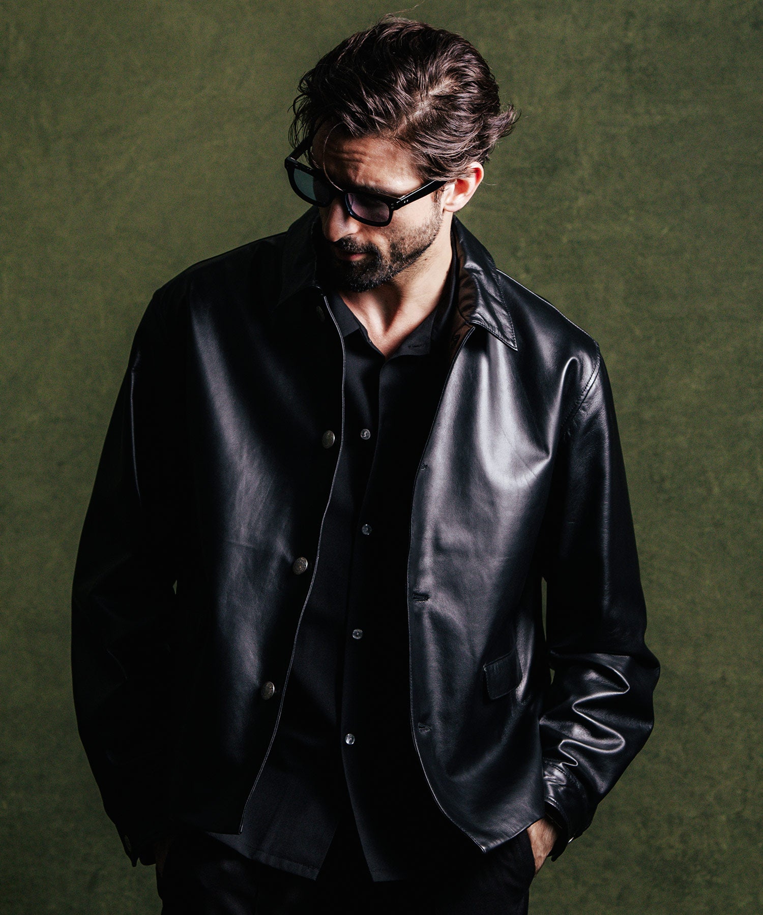 SPANISH LAMB LEATHER BLOUSON JACKET