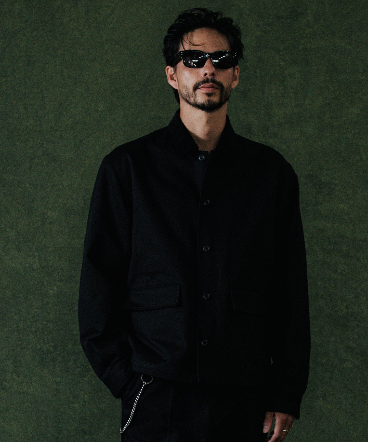 CHINO BLOUSON CORDUROY COLLAR JACKET