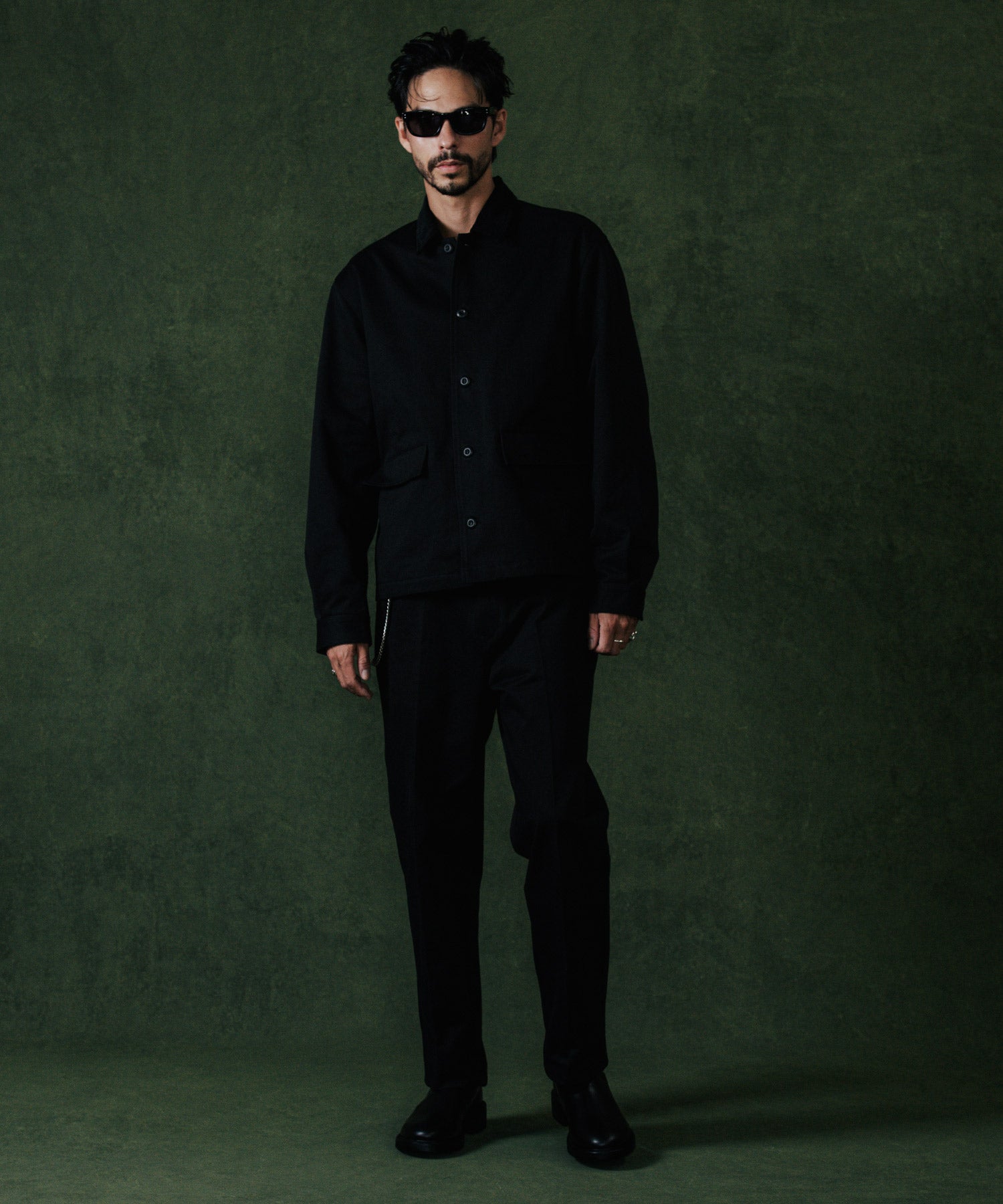 CHINO BLOUSON CORDUROY COLLAR JACKET