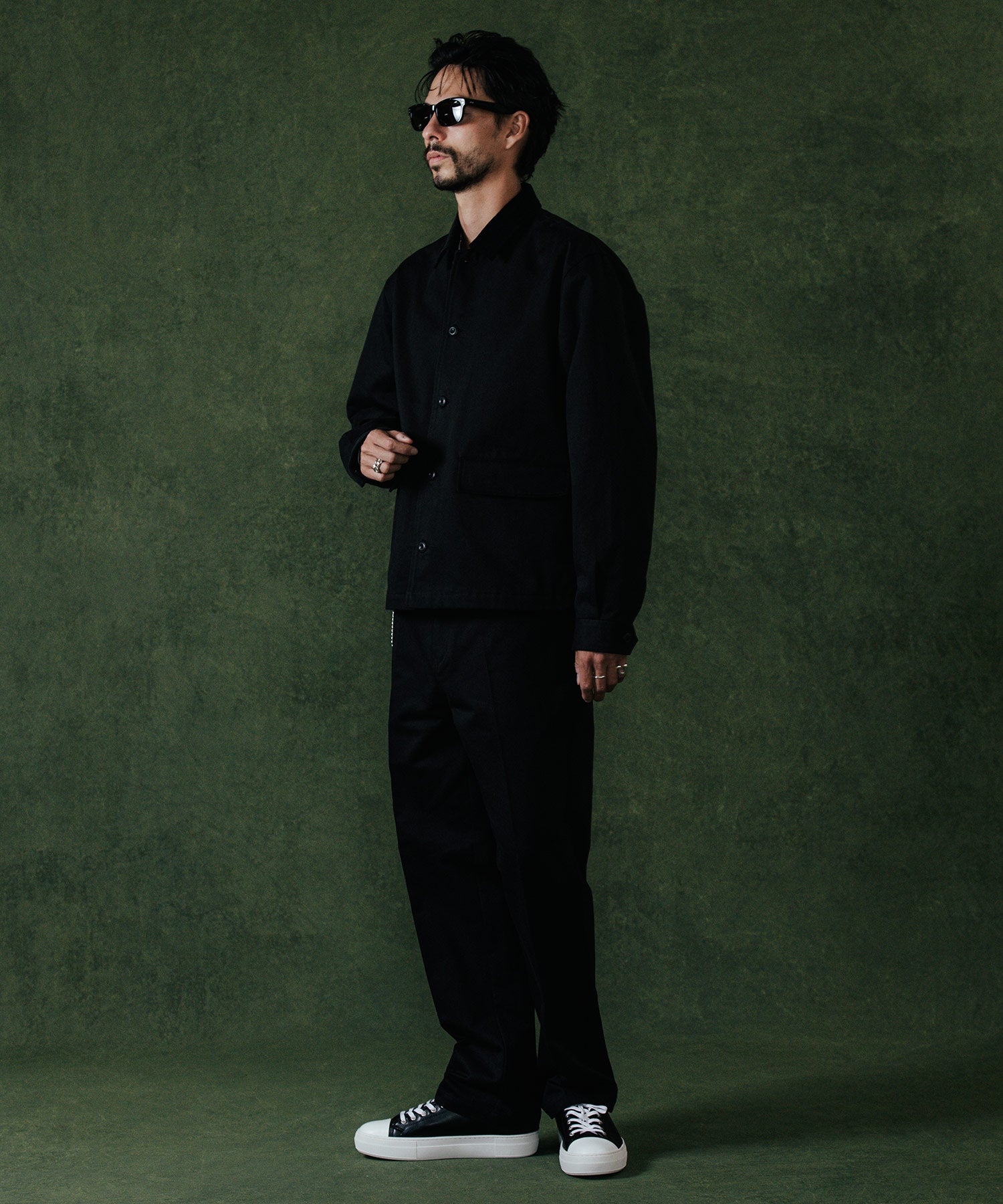 CHINO BLOUSON CORDUROY COLLAR JACKET
