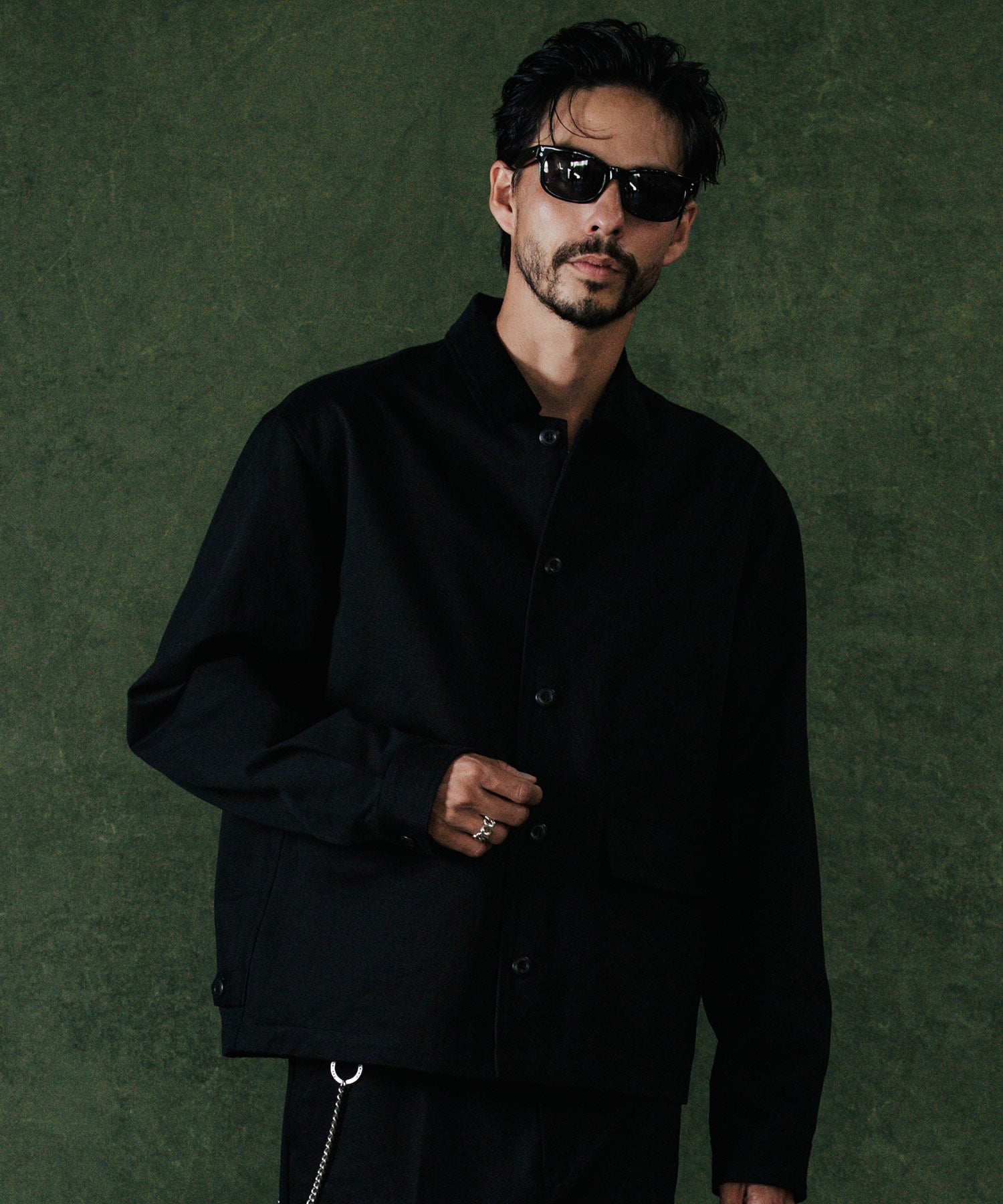 CHINO BLOUSON CORDUROY COLLAR JACKET