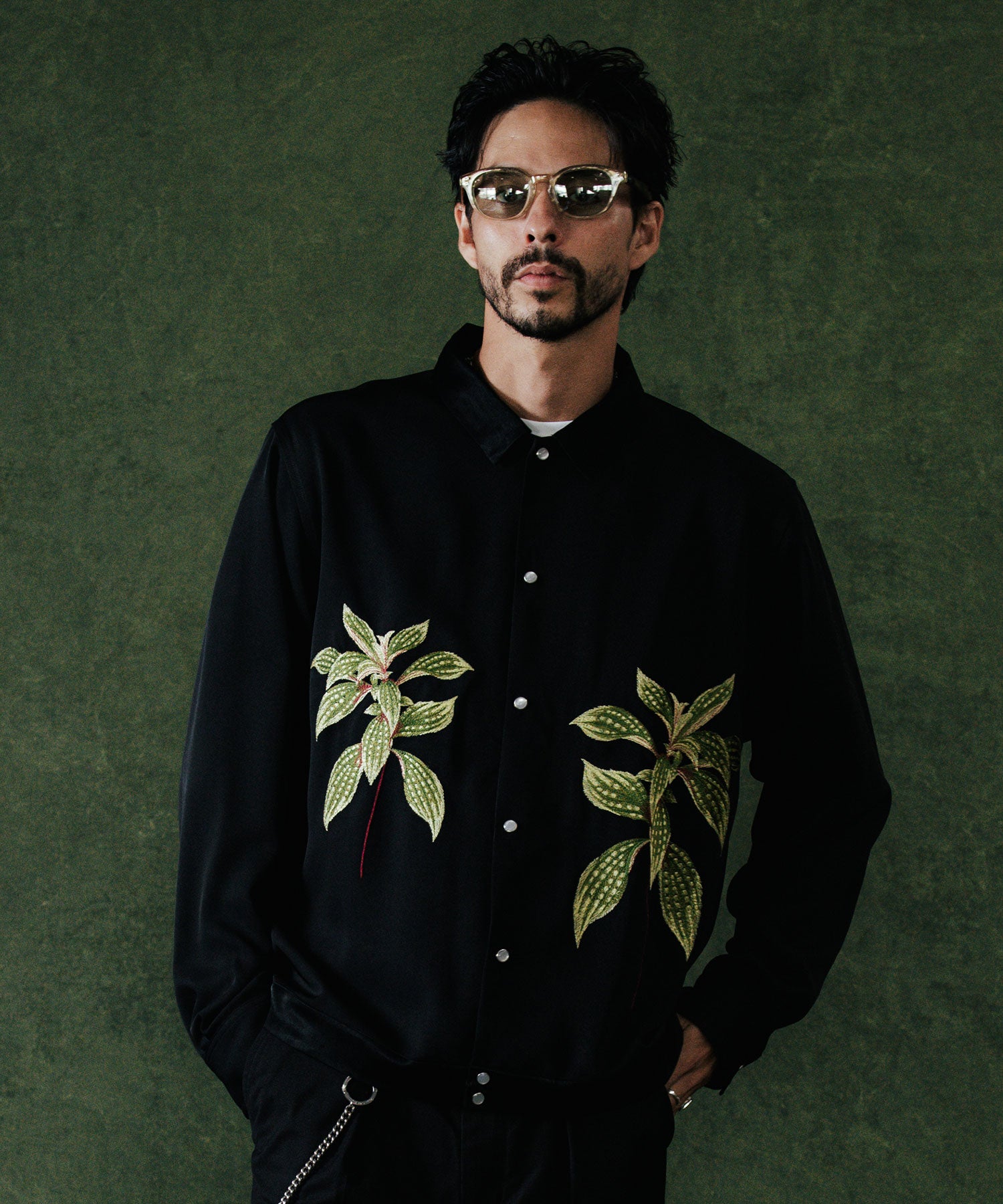 EMBROIDERY LONG SLEEVE SHIRT