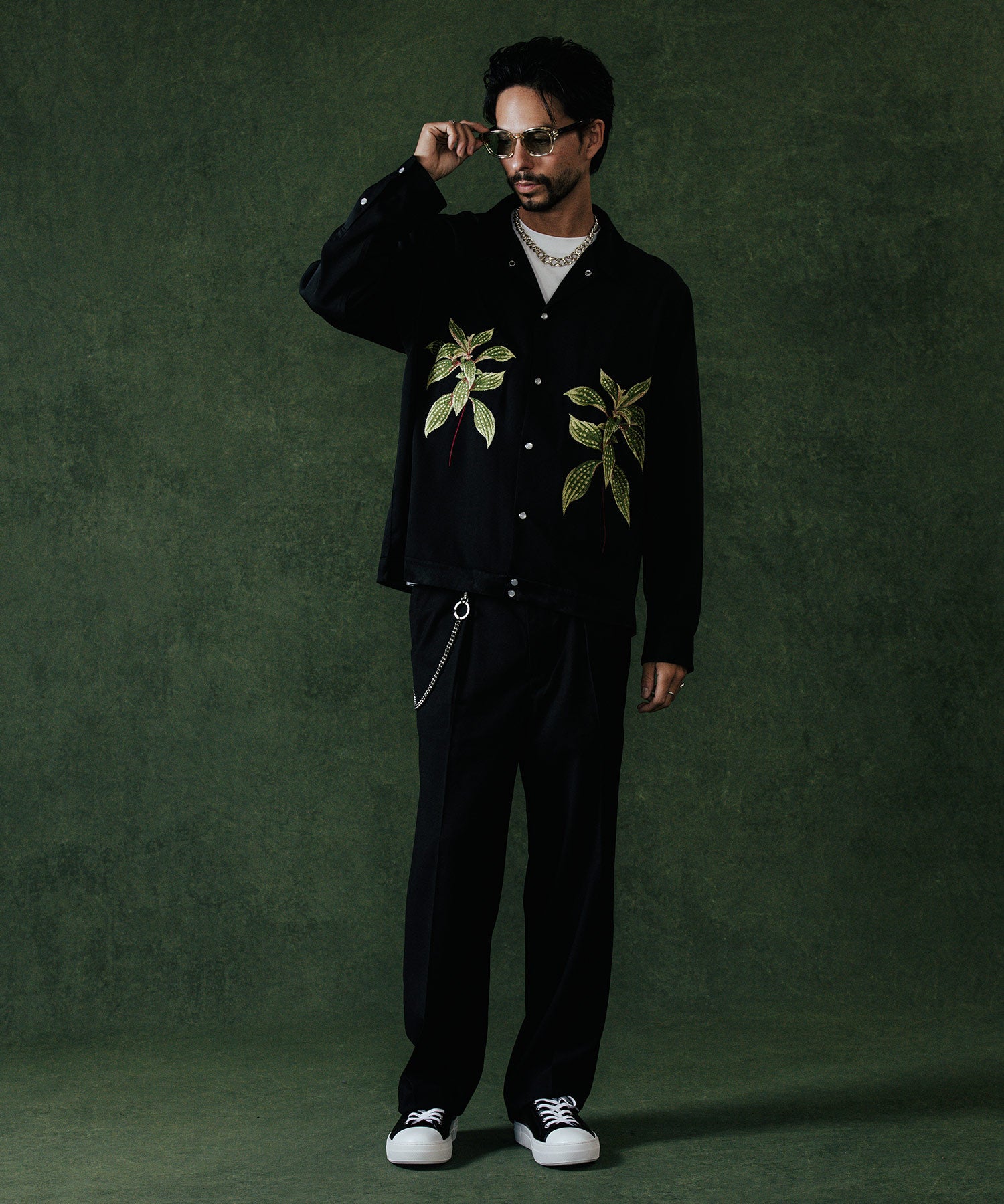 EMBROIDERY LONG SLEEVE SHIRT