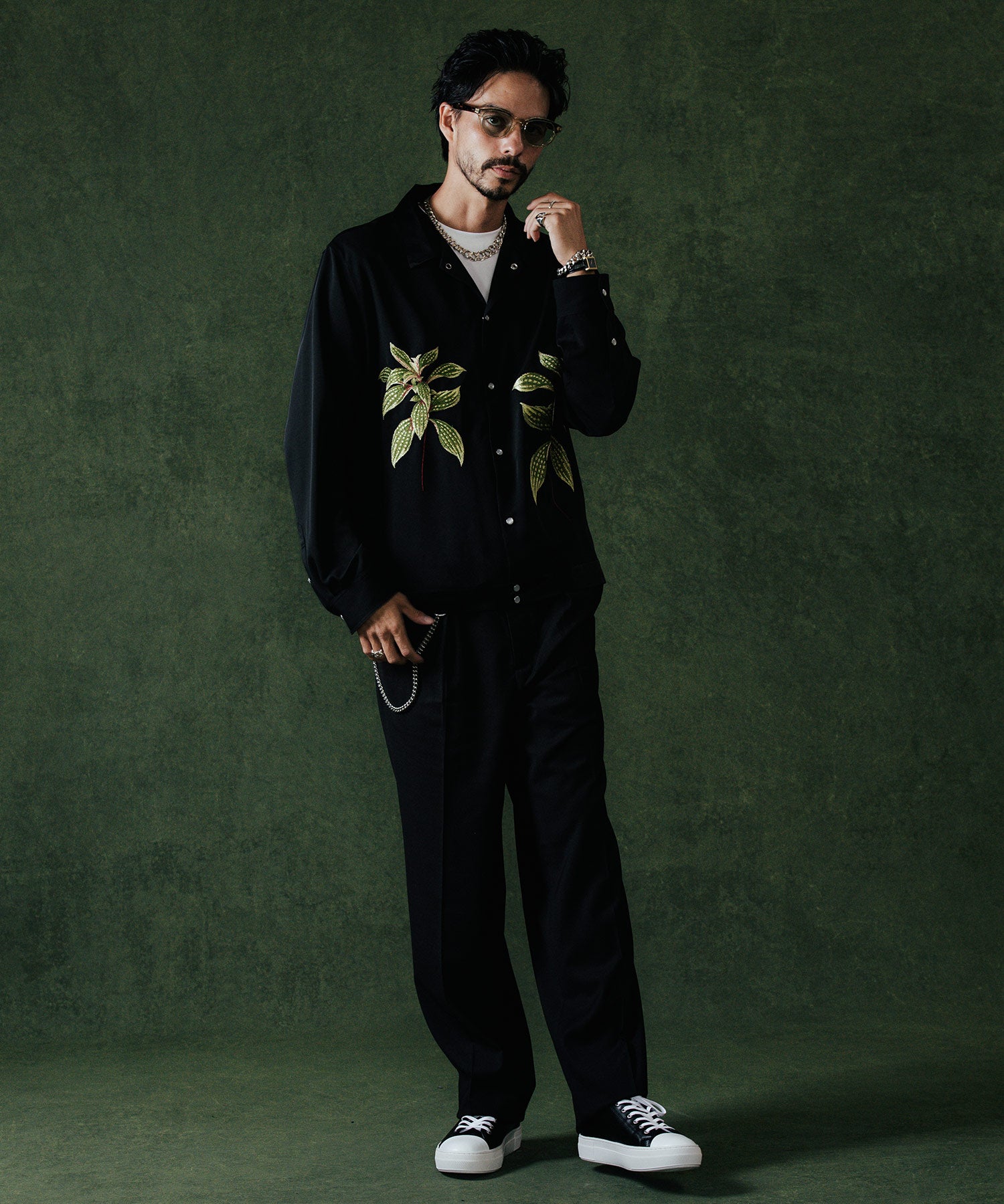 EMBROIDERY LONG SLEEVE SHIRT