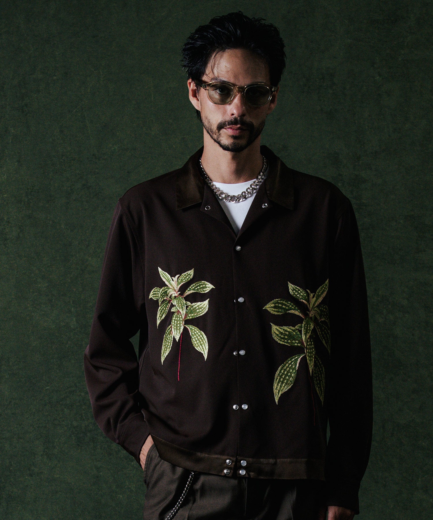 EMBROIDERY LONG SLEEVE SHIRT