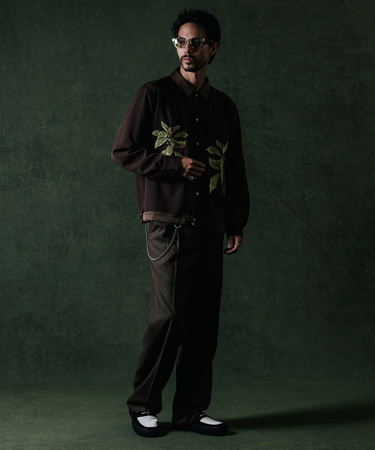 EMBROIDERY LONG SLEEVE SHIRT