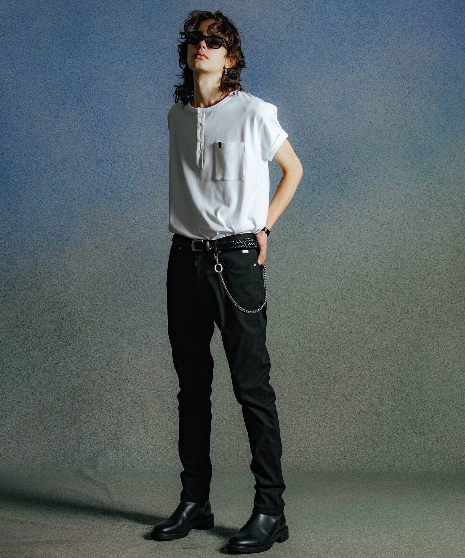 LEATHER WOVEN BELT