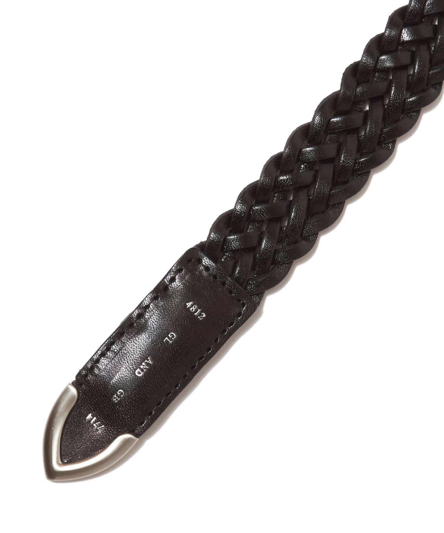 LEATHER WOVEN BELT