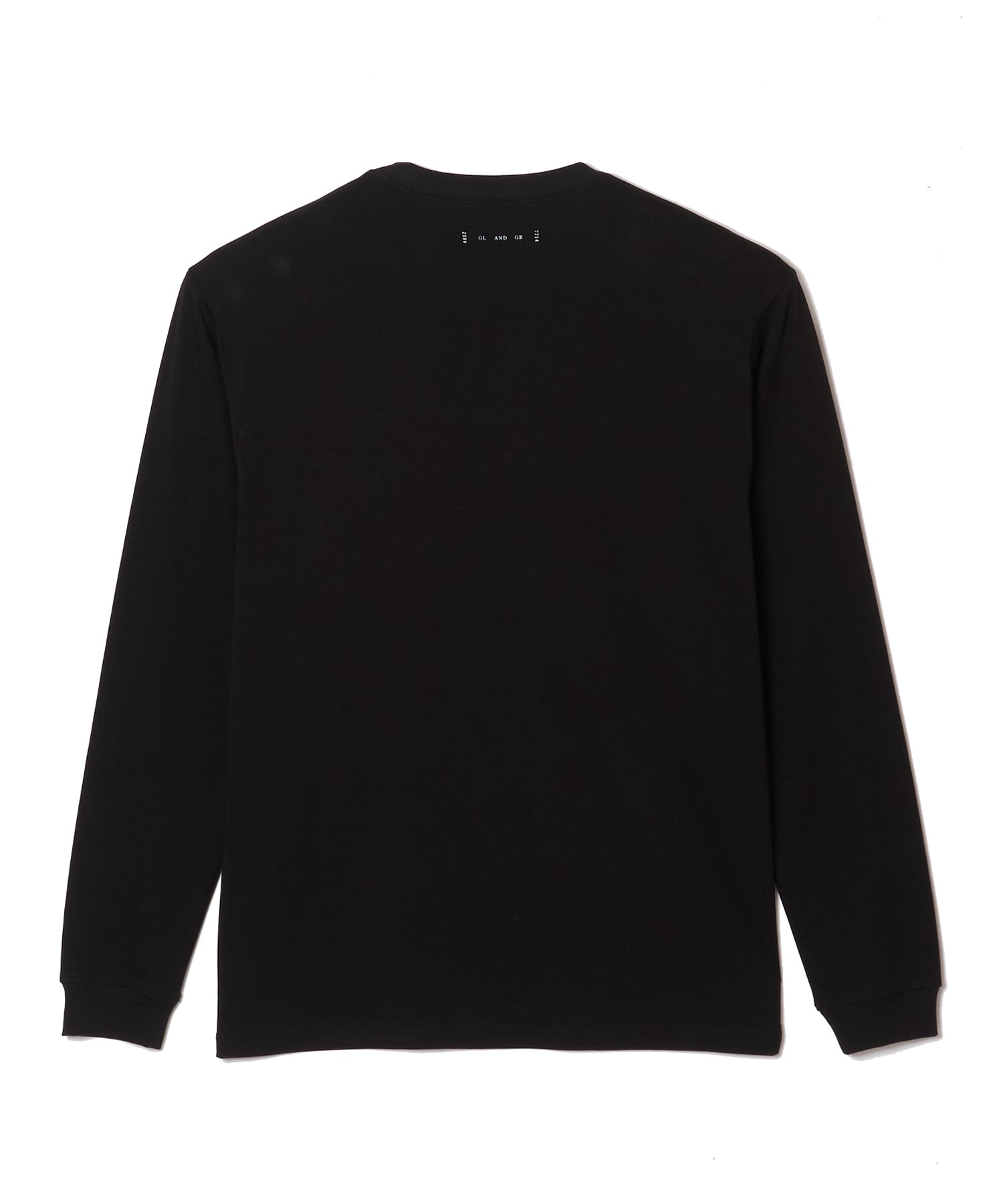 LEATHER TAG POCKET LONG SLEEVE T SHIRT