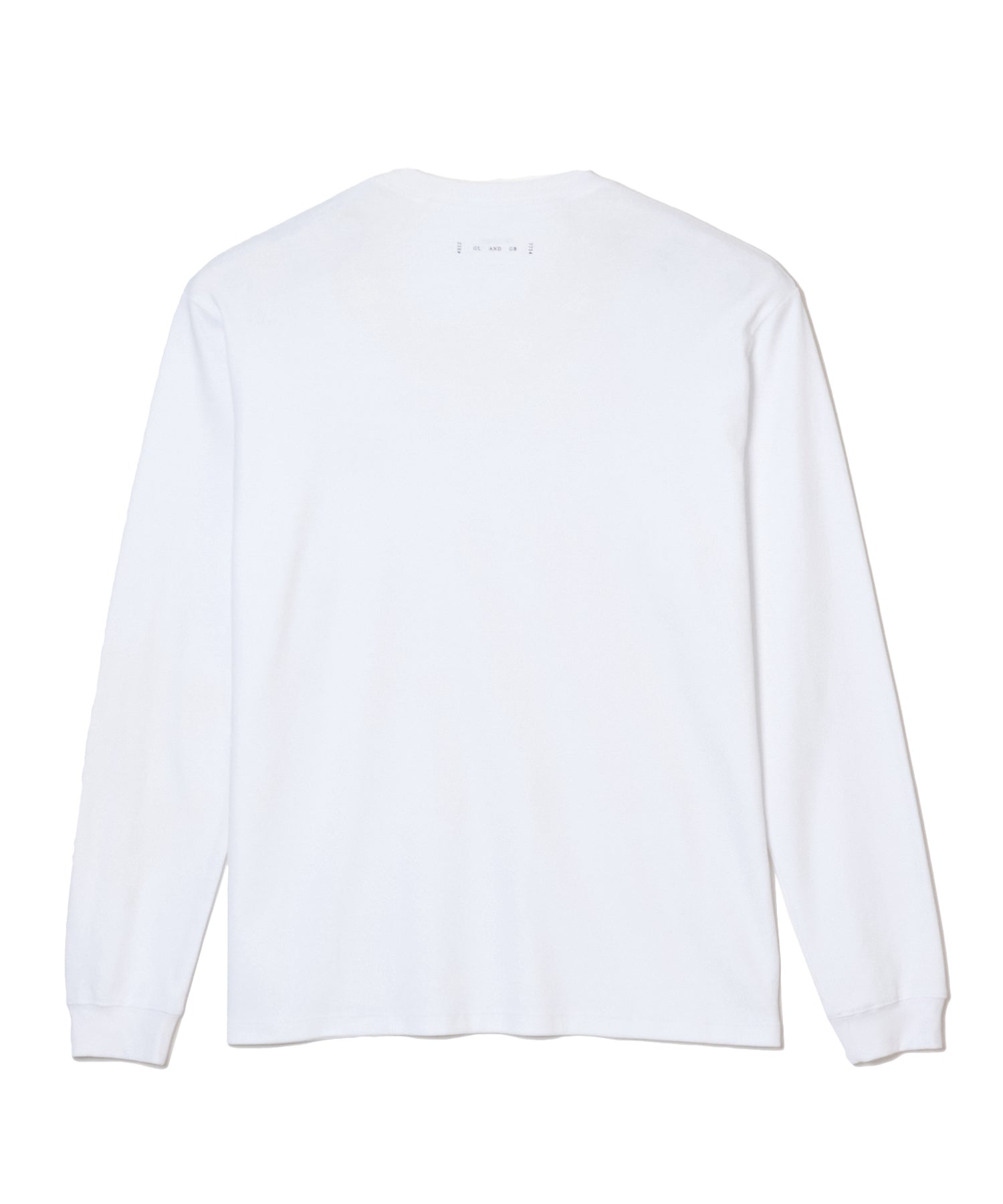 LEATHER TAG POCKET LONG SLEEVE T SHIRT
