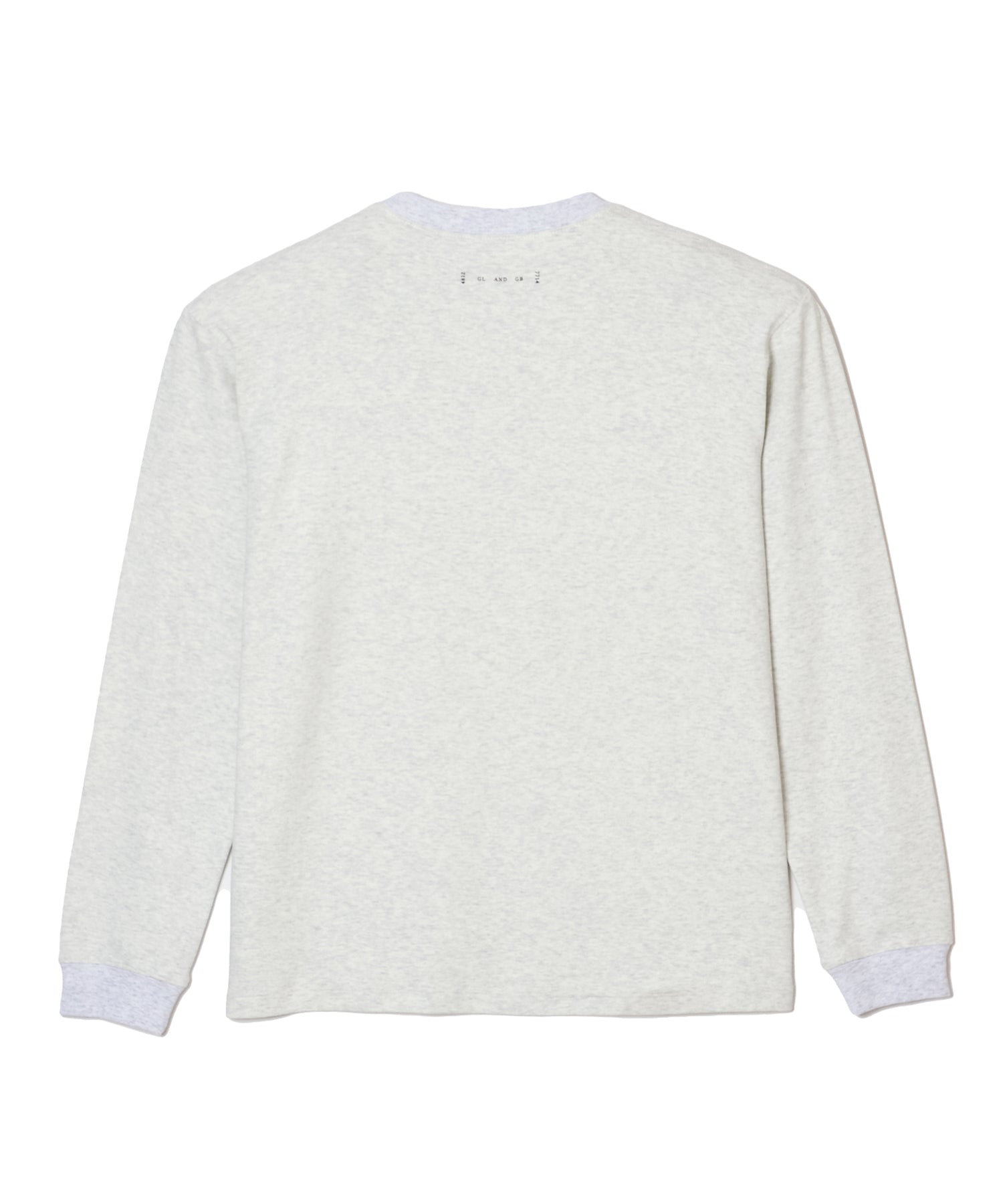 LEATHER TAG POCKET LONG SLEEVE T SHIRT