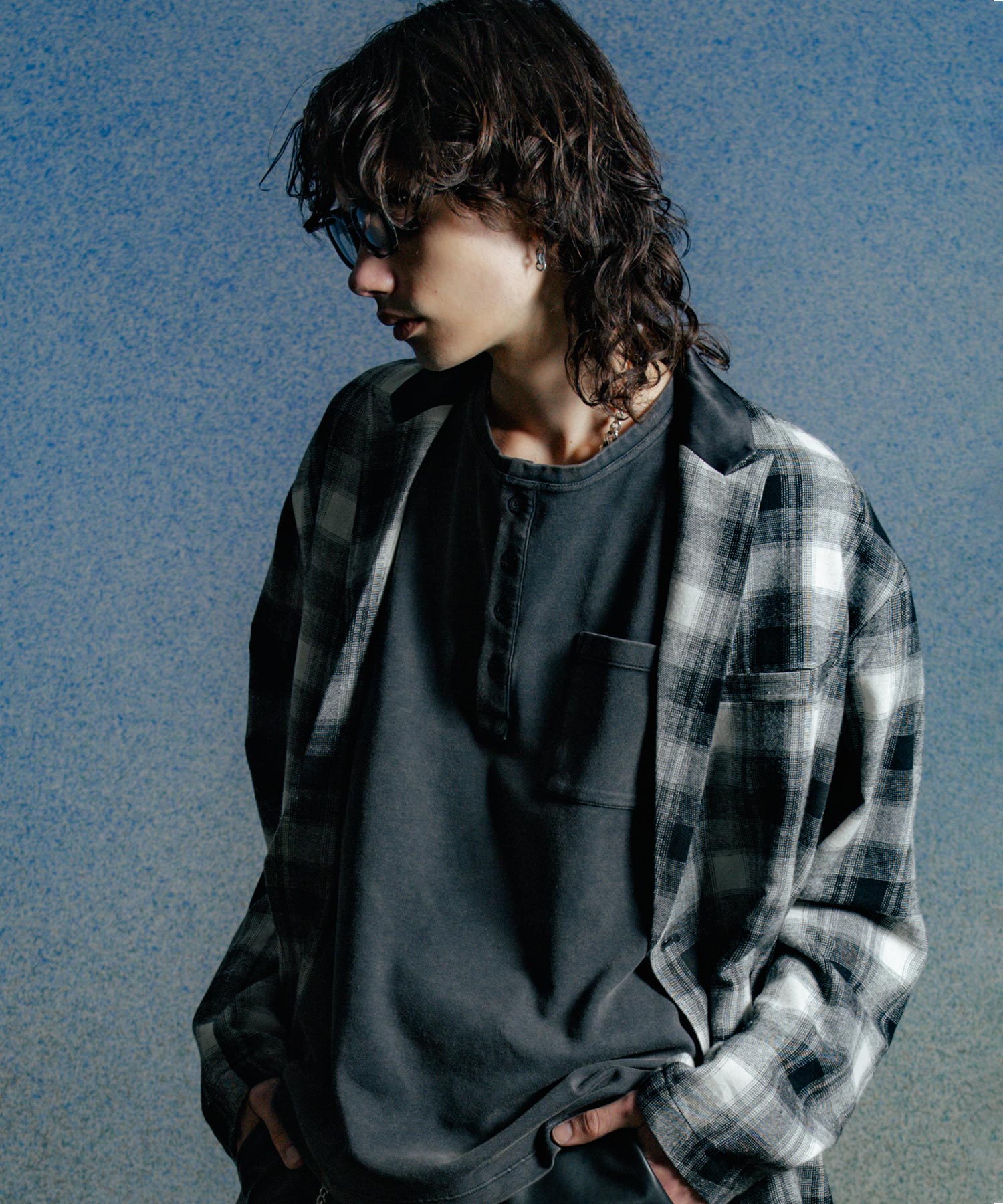 VINTAGE USED EDDIE SHORT LENGTH HENRY NECK T SHIRT