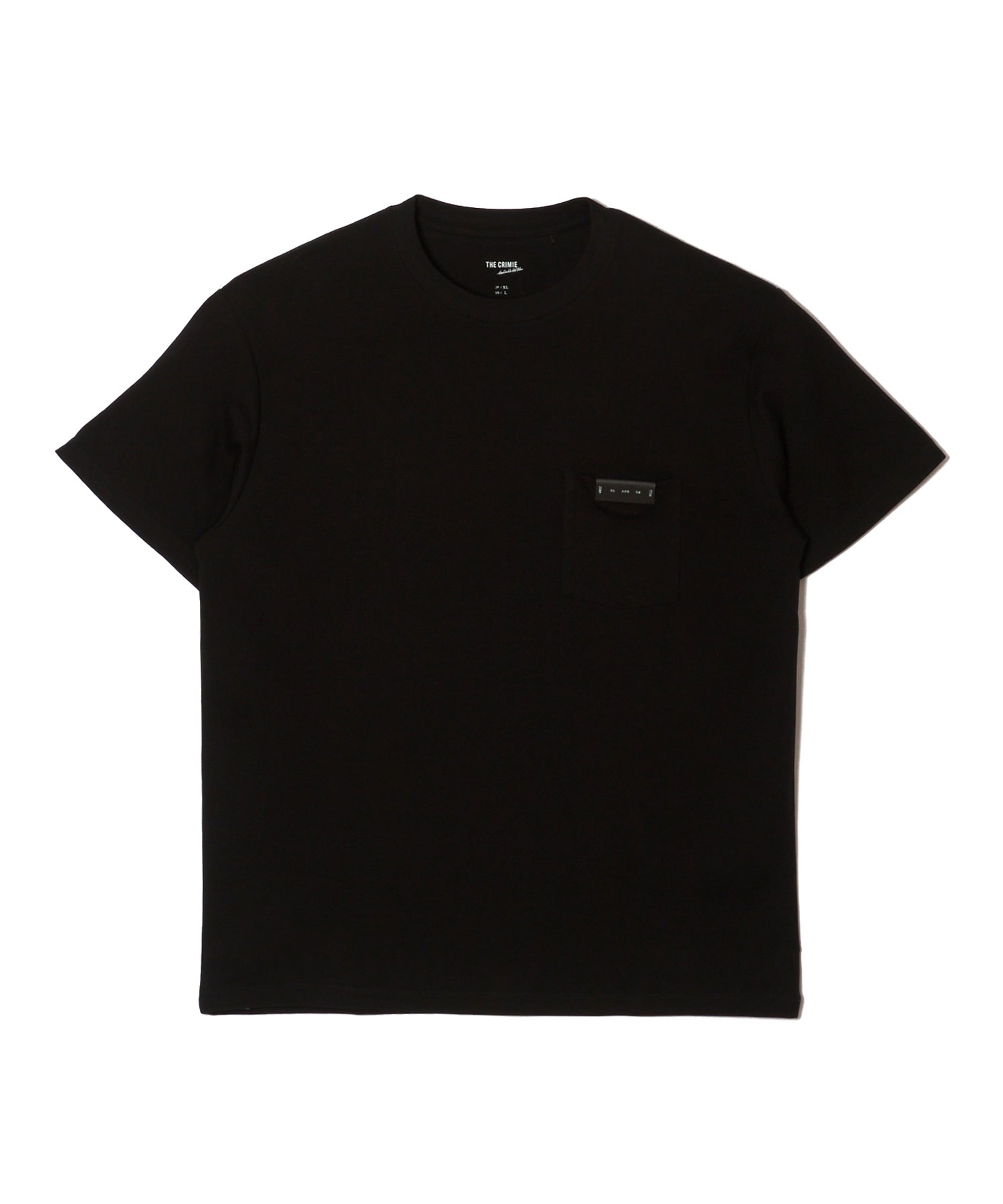 LEATHER TAG POCKET T SHIRT