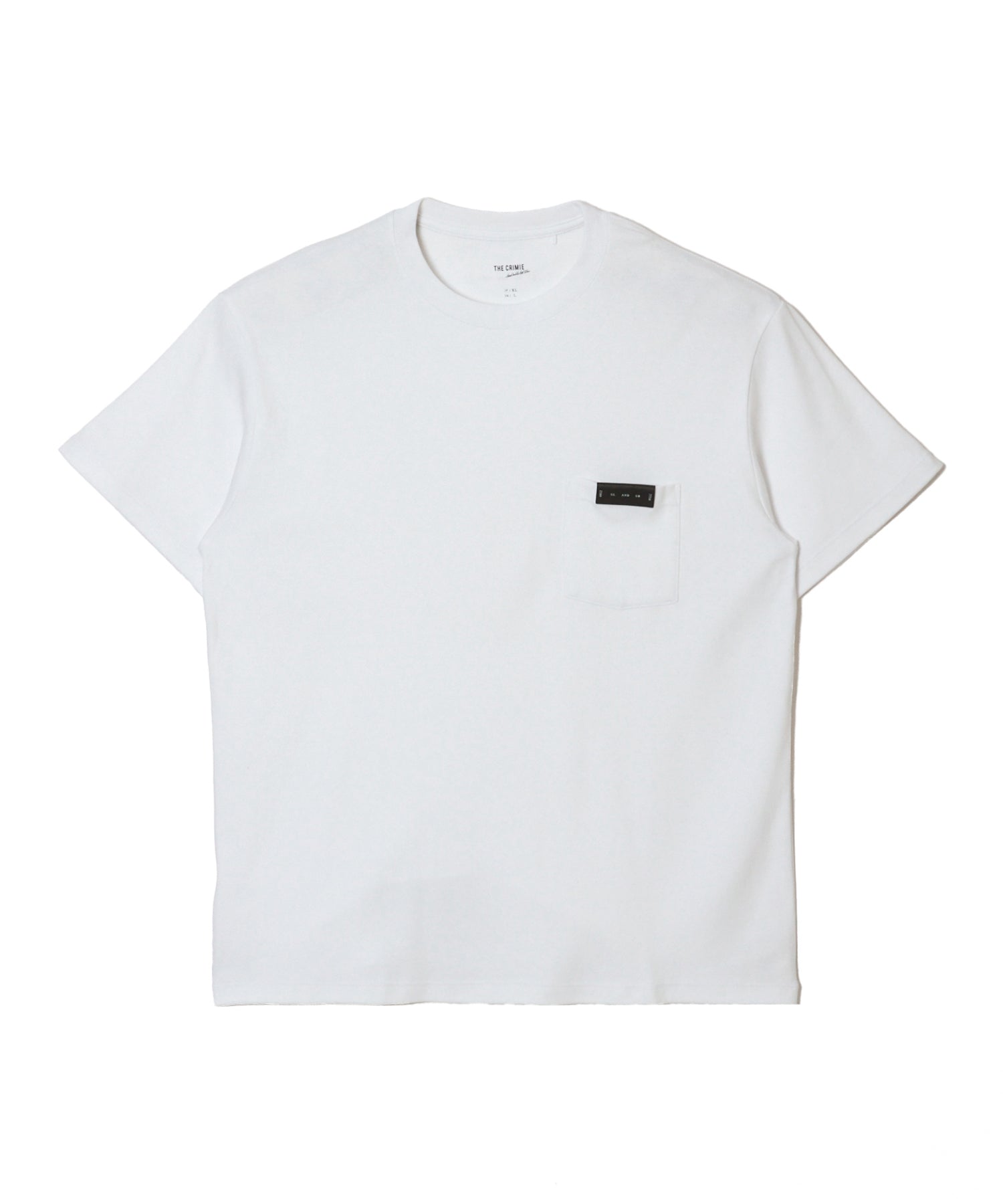 LEATHER TAG POCKET T SHIRT