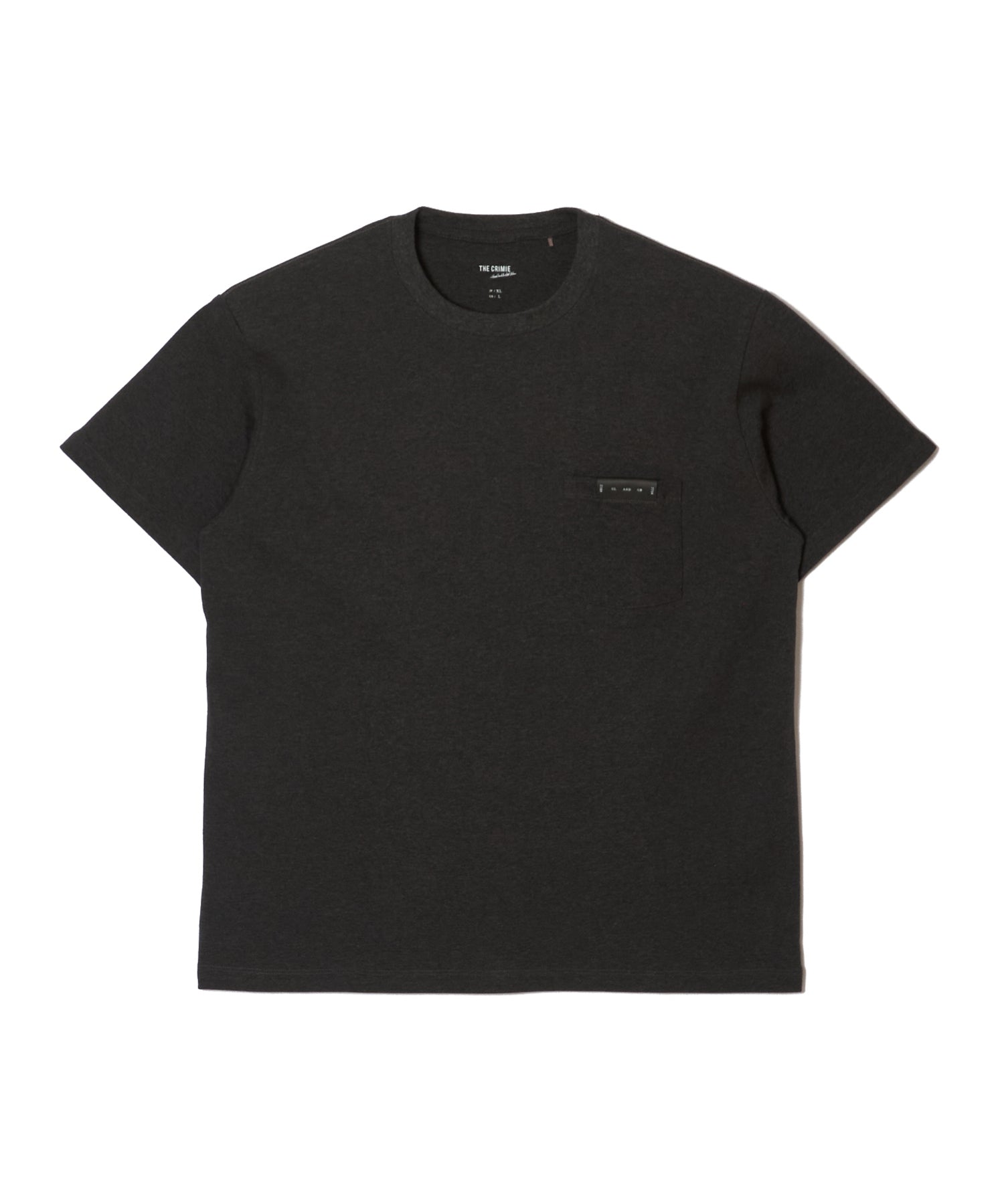 LEATHER TAG POCKET T SHIRT