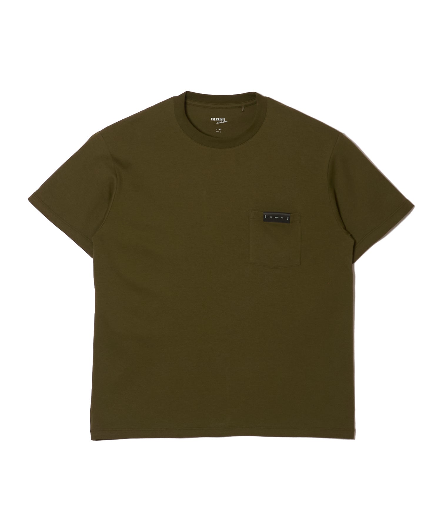 LEATHER TAG POCKET T SHIRT