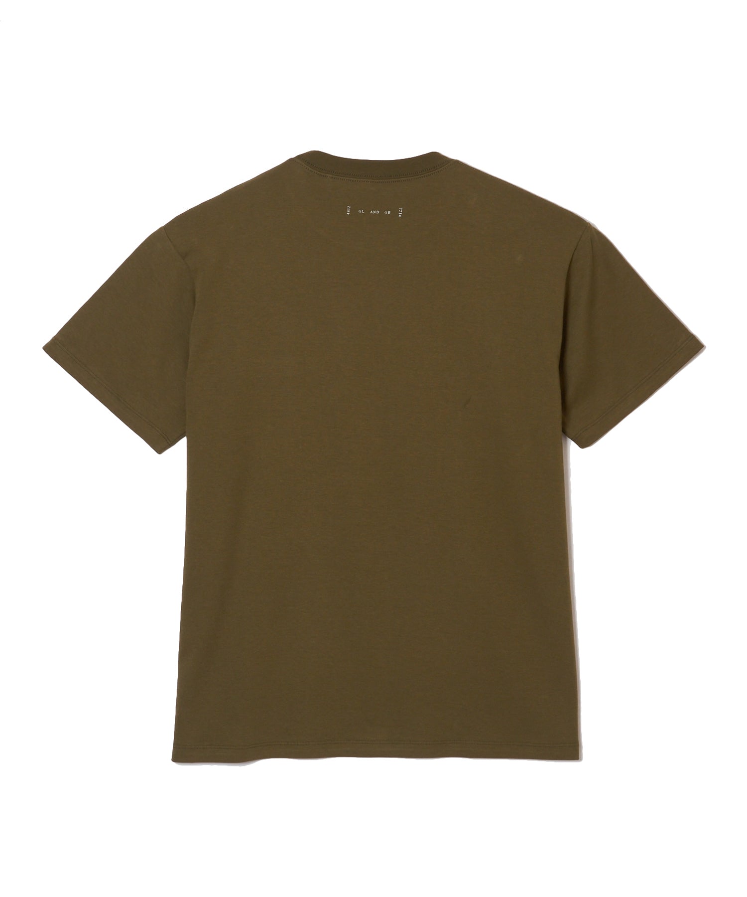 LEATHER TAG POCKET T SHIRT
