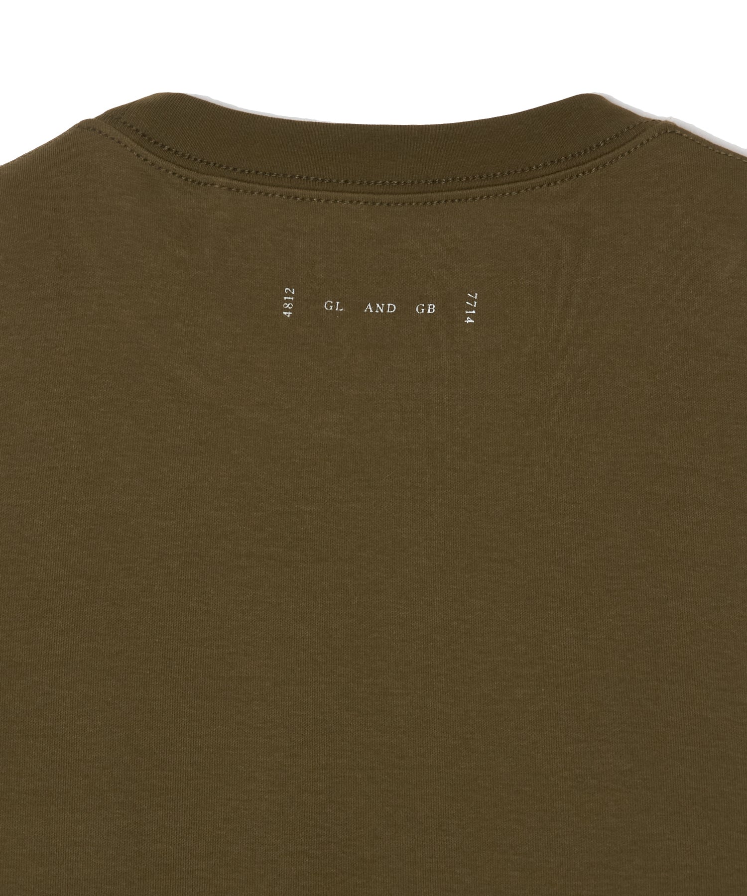 LEATHER TAG POCKET T SHIRT