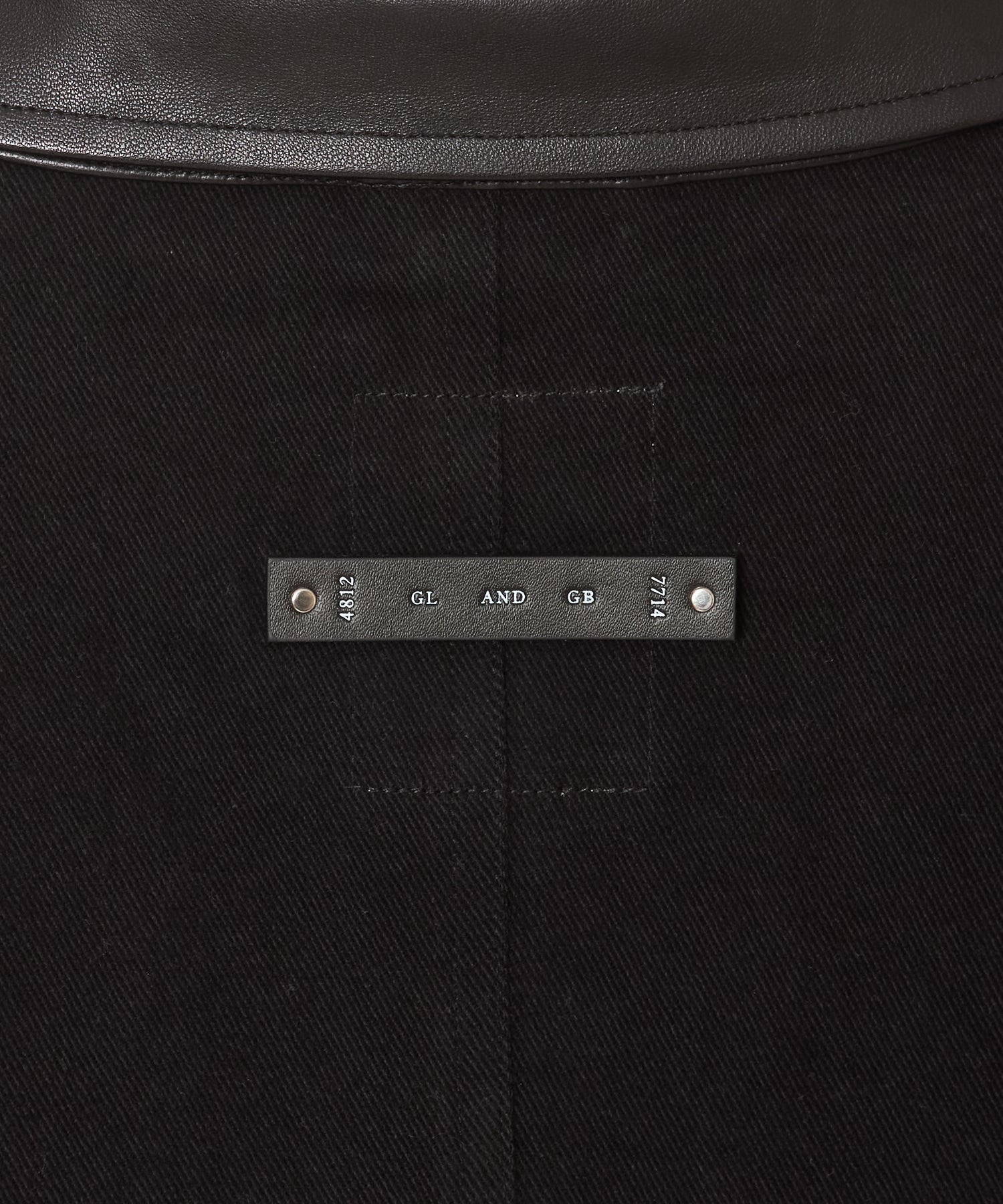 LEATHER COLLAR TWILL STRETCH COVER ALL JACKET