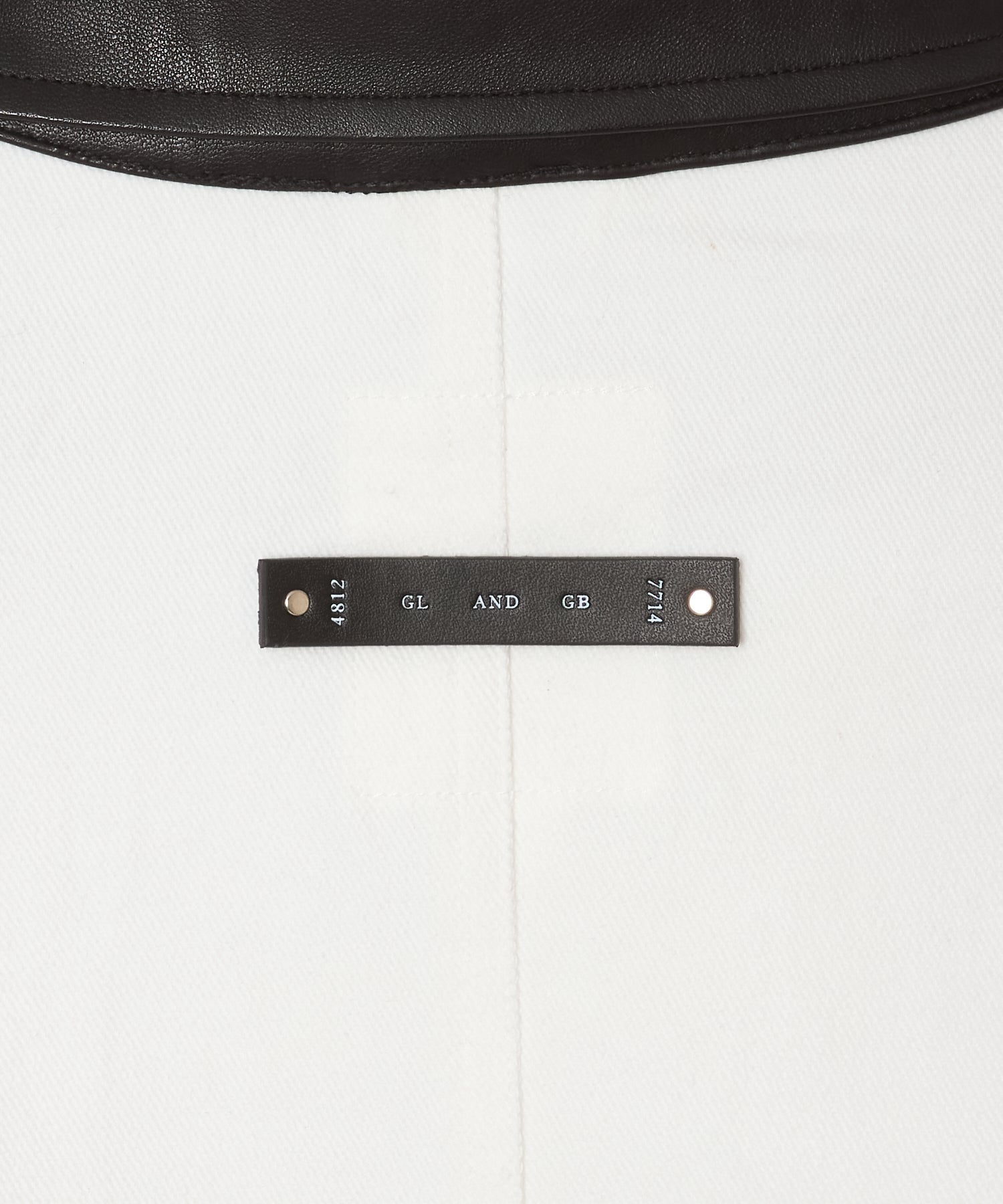 LEATHER COLLAR TWILL STRETCH COVER ALL JACKET