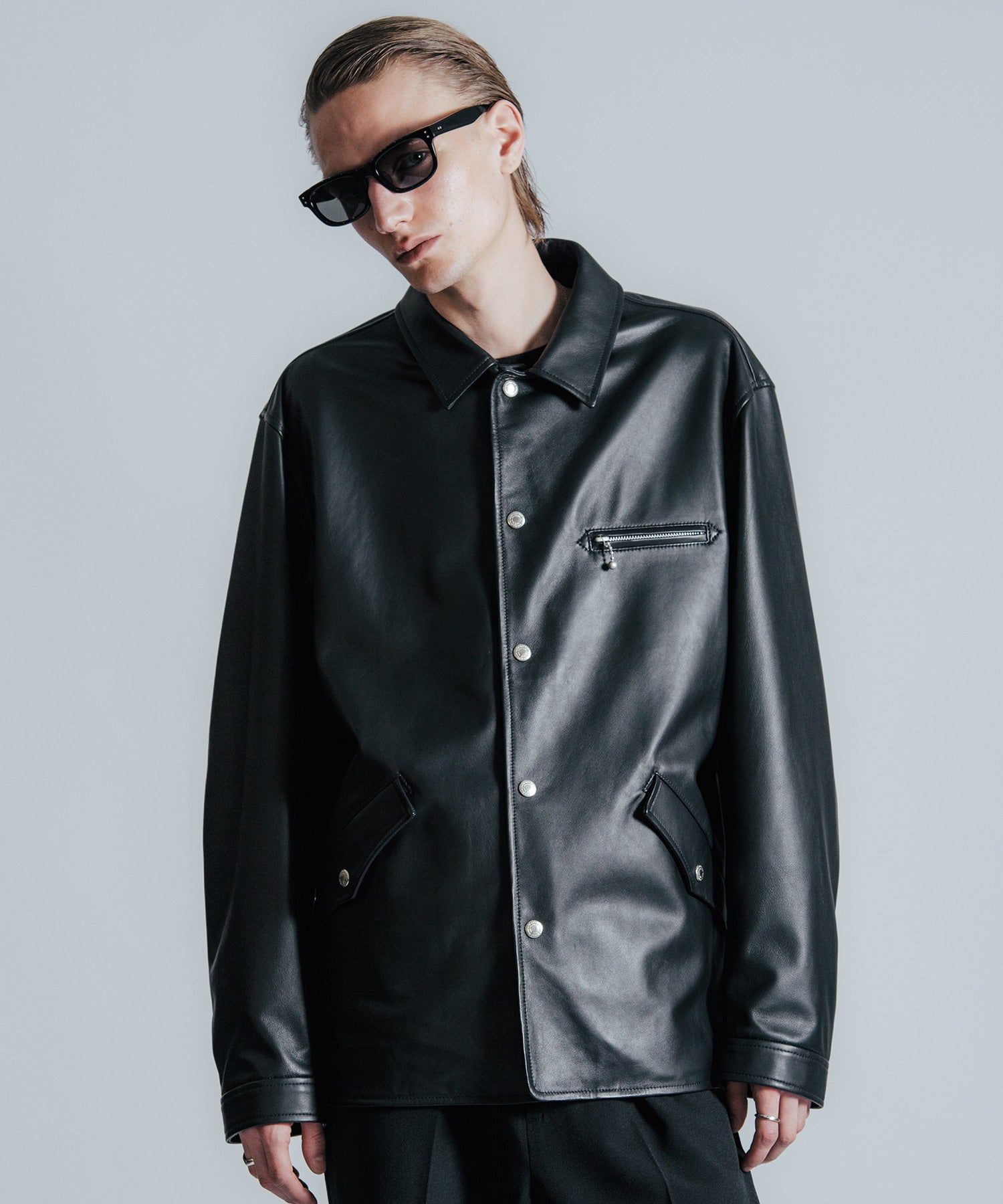 SPANISH LAMB LEATHER SPORTS JACKET