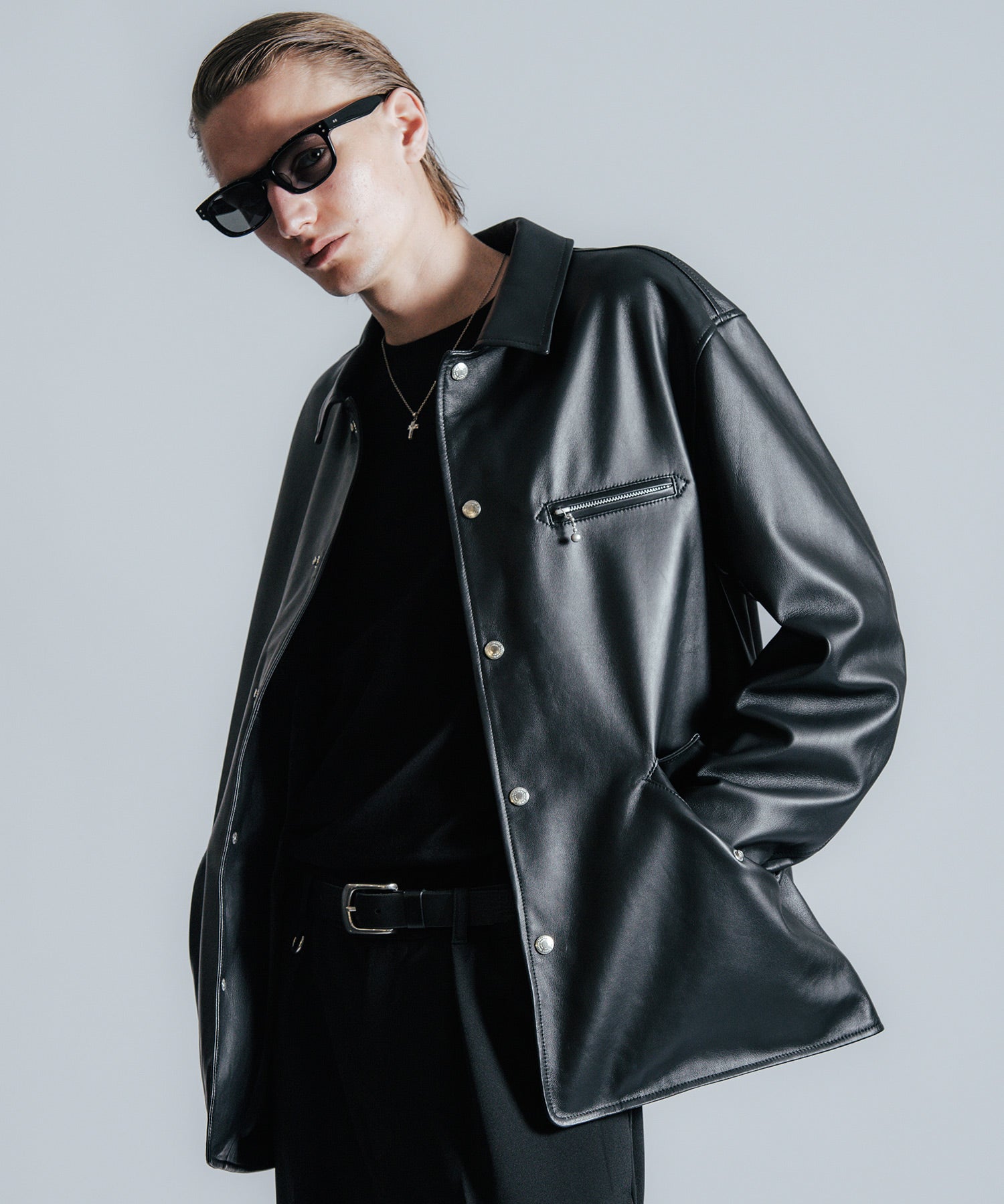 SPANISH LAMB LEATHER SPORTS JACKET