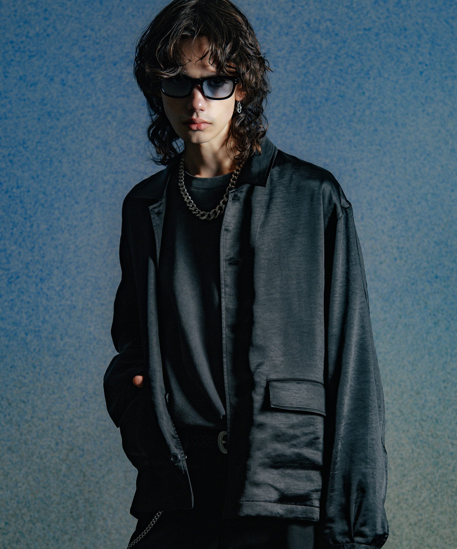 CHAIN STITCH EMBROIDERY BLOUSON JACKET