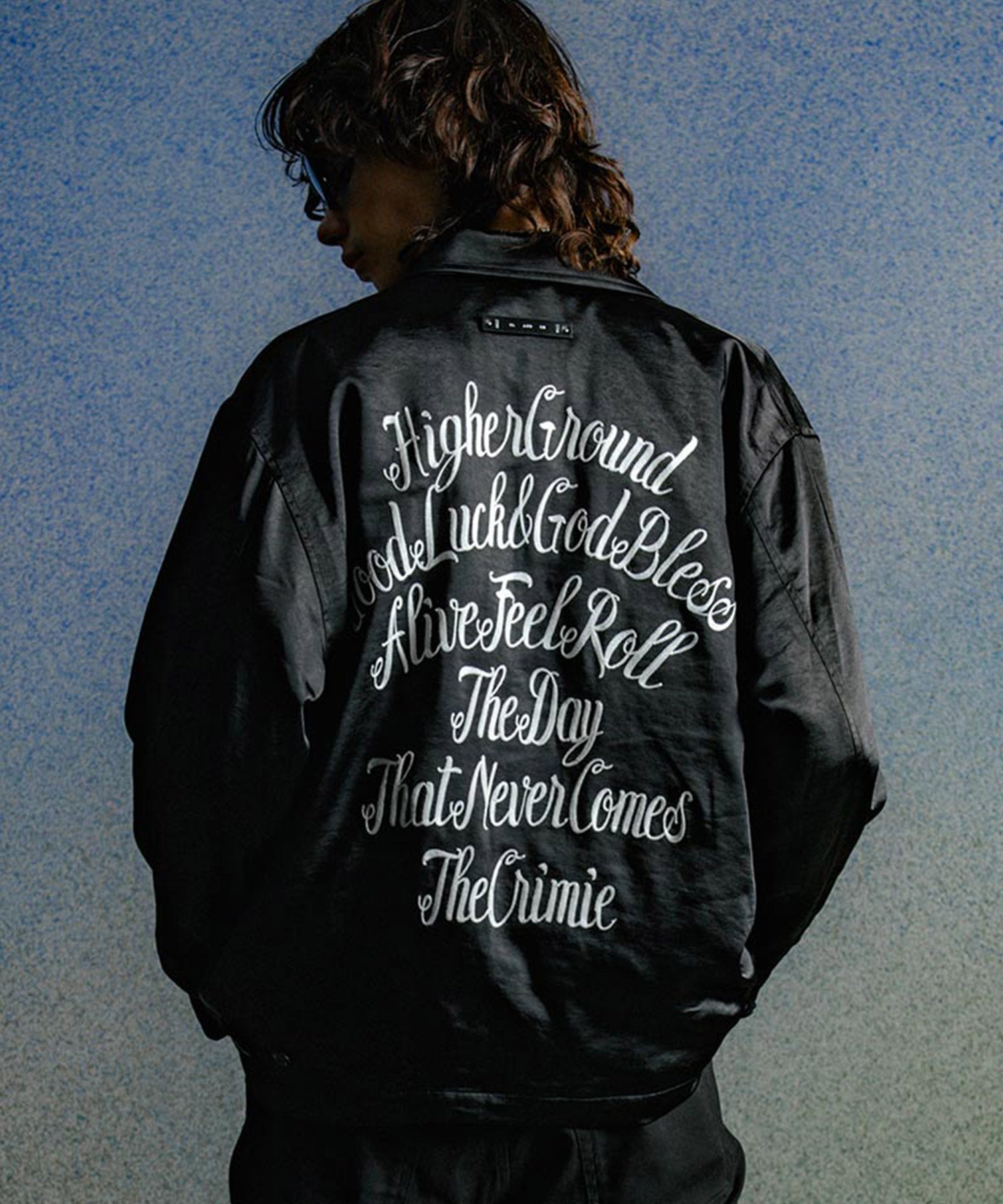 CHAIN STITCH EMBROIDERY BLOUSON JACKET
