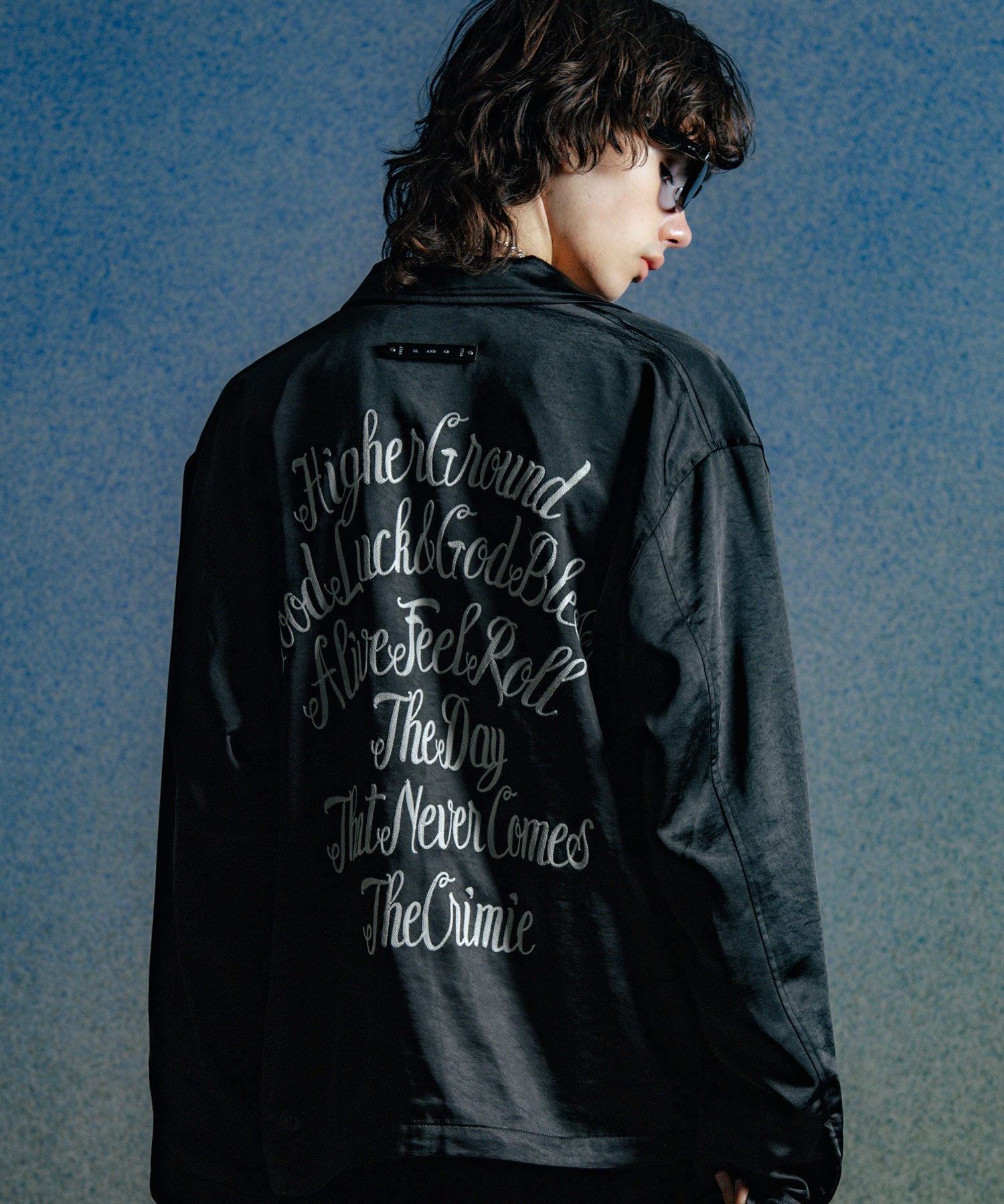 CHAIN STITCH EMBROIDERY BLOUSON JACKET