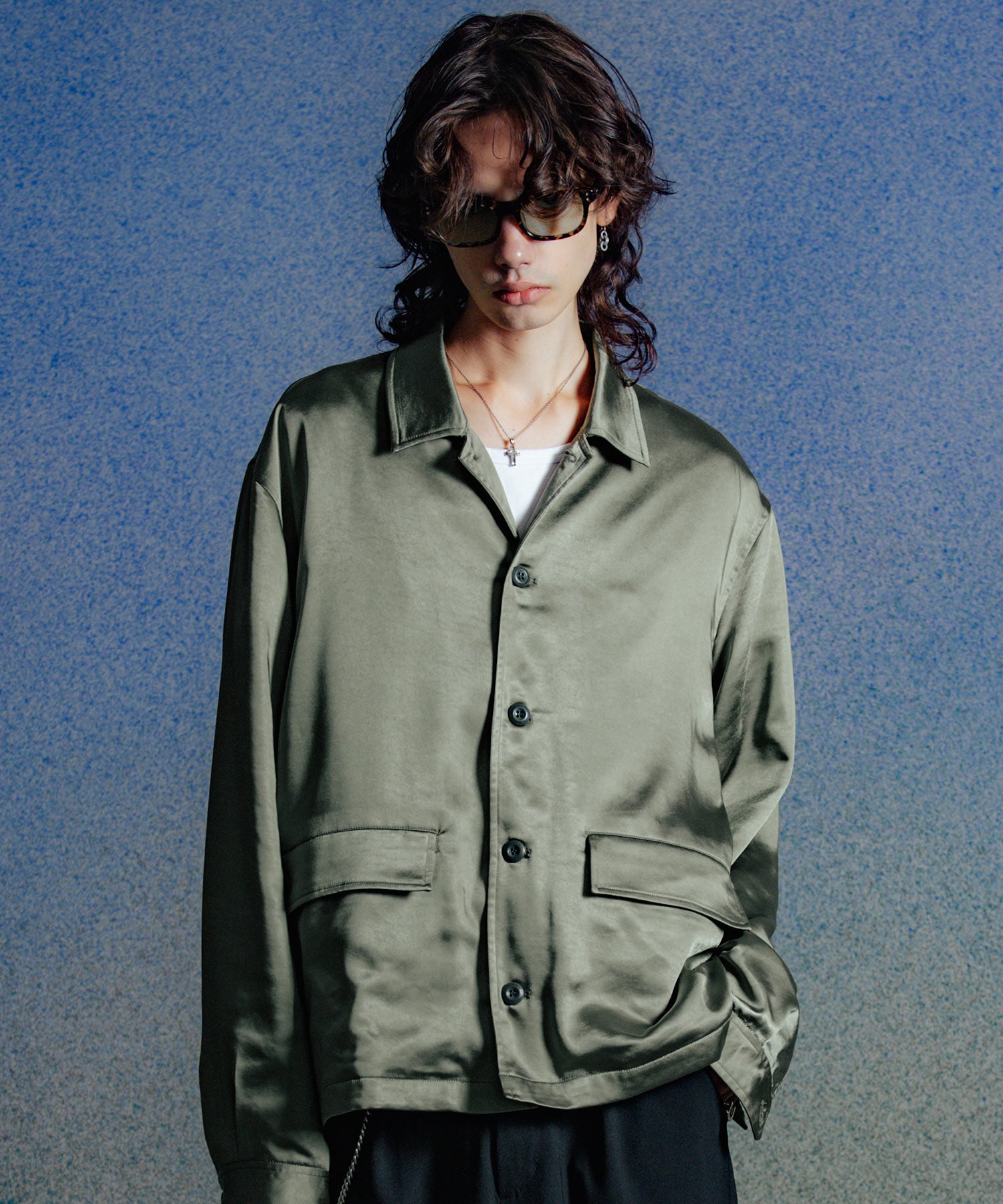 CHAIN STITCH EMBROIDERY BLOUSON JACKET
