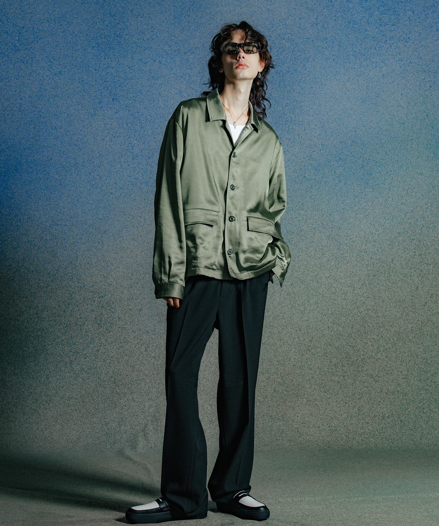 CHAIN STITCH EMBROIDERY BLOUSON JACKET