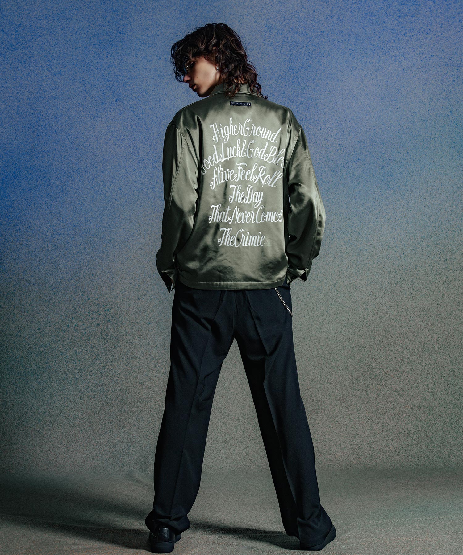 CHAIN STITCH EMBROIDERY BLOUSON JACKET