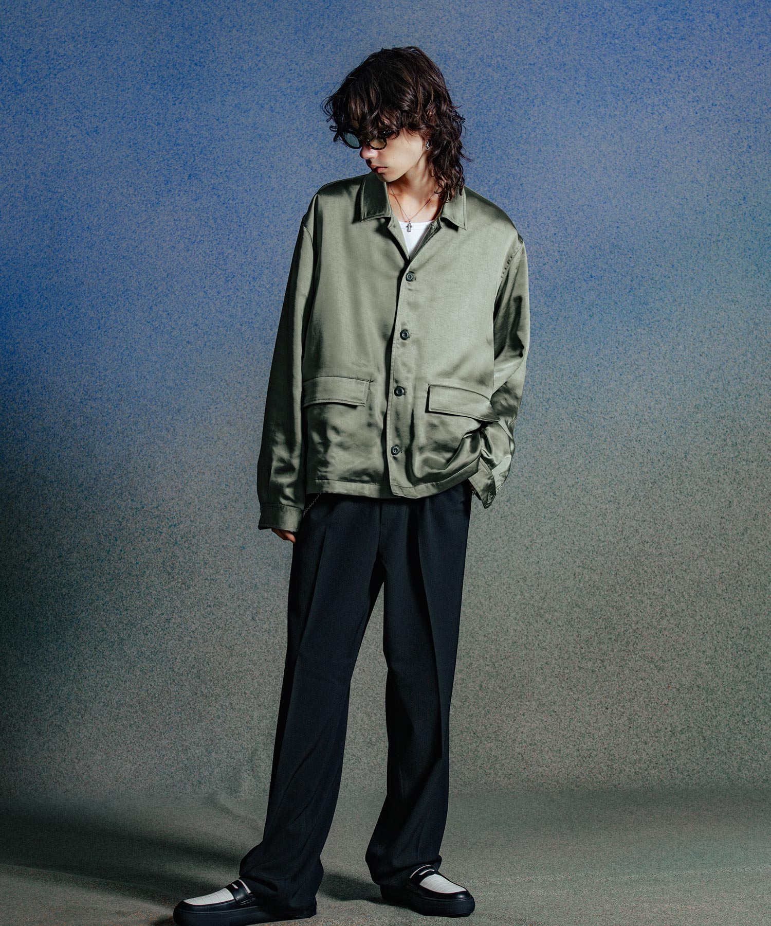 CHAIN STITCH EMBROIDERY BLOUSON JACKET