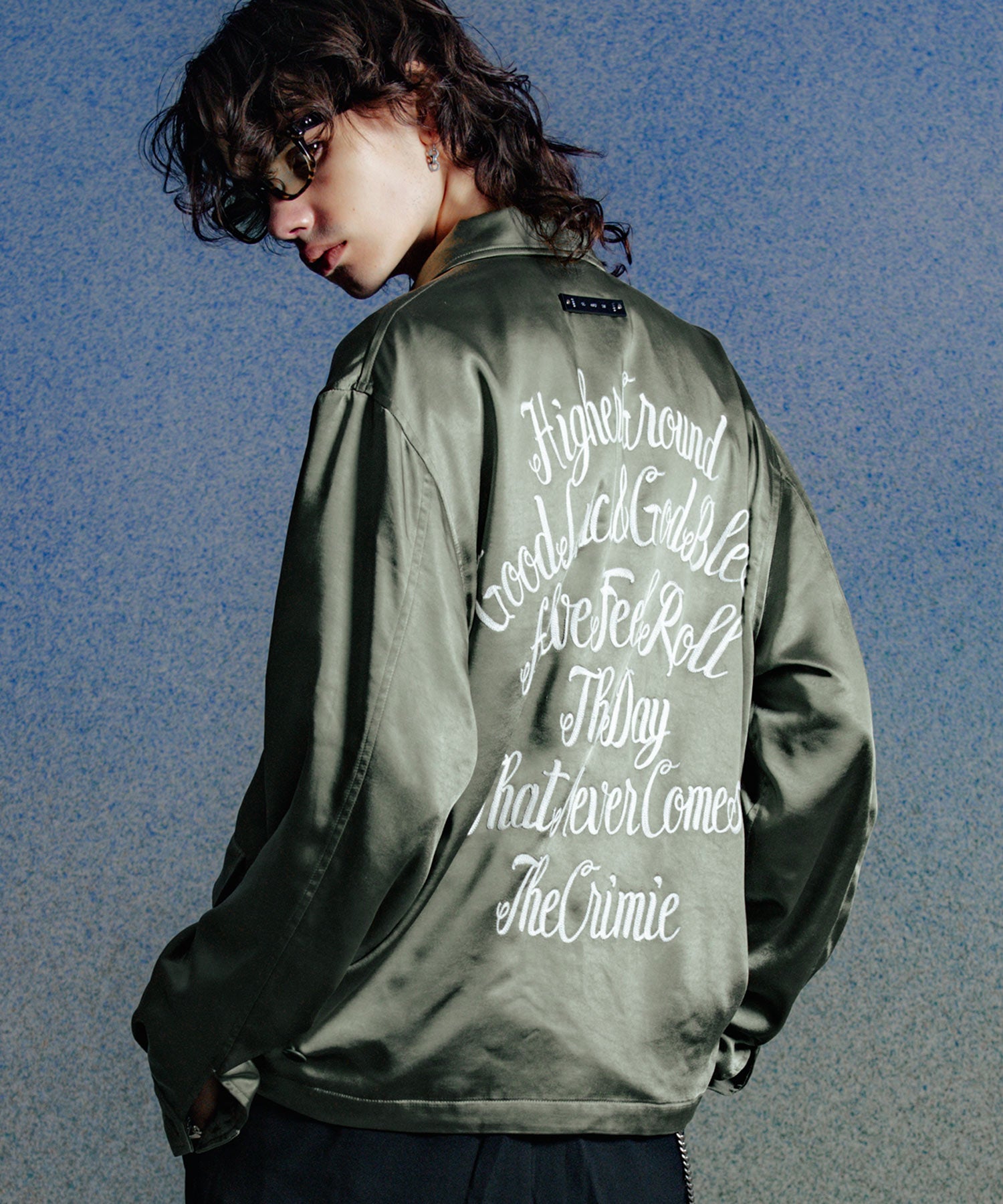 CHAIN STITCH EMBROIDERY BLOUSON JACKET
