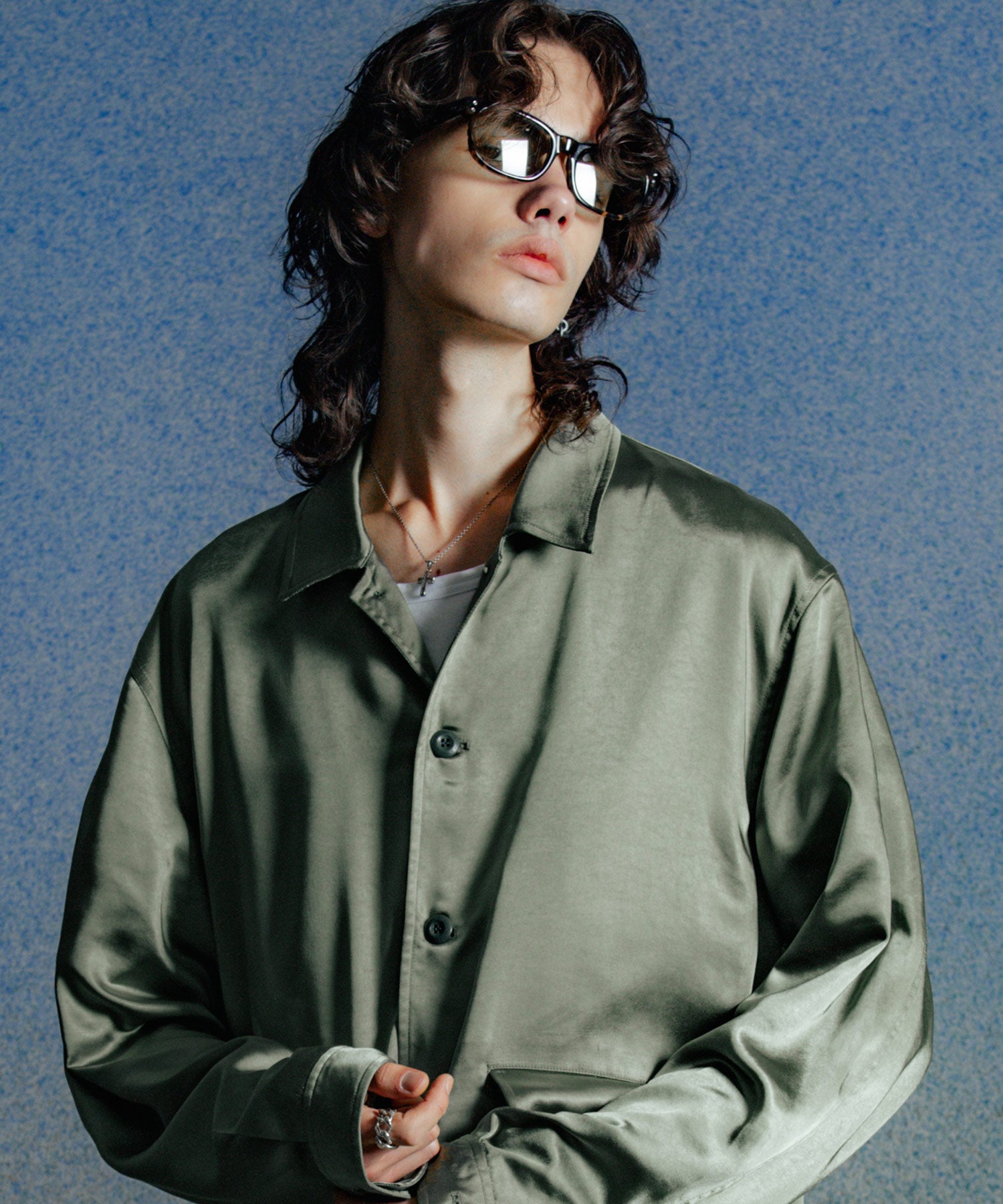 CHAIN STITCH EMBROIDERY BLOUSON JACKET