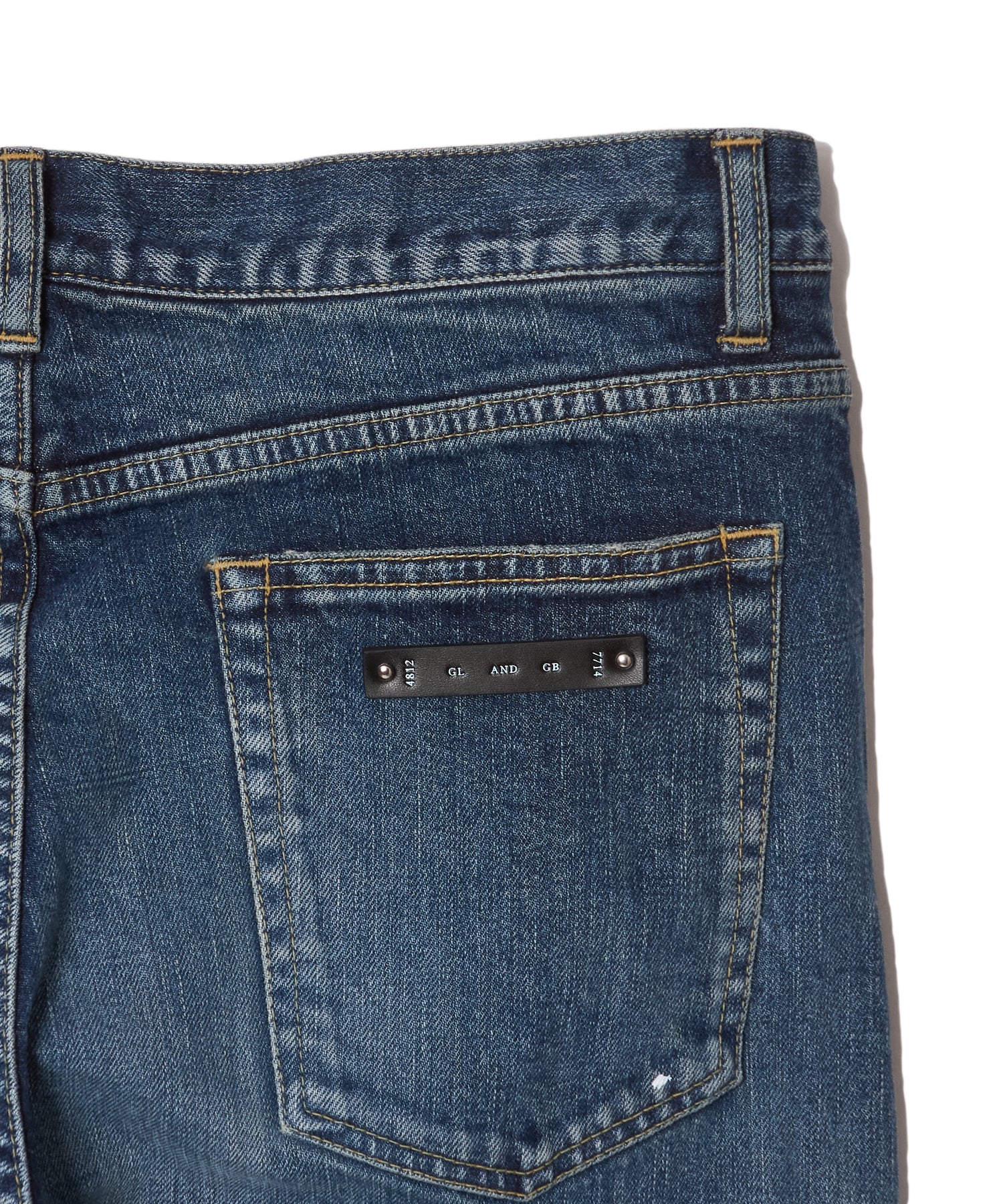 BORN FREE 1 SLIM STYLE GARAGE USED SELVEDGE STRETCH JEANS