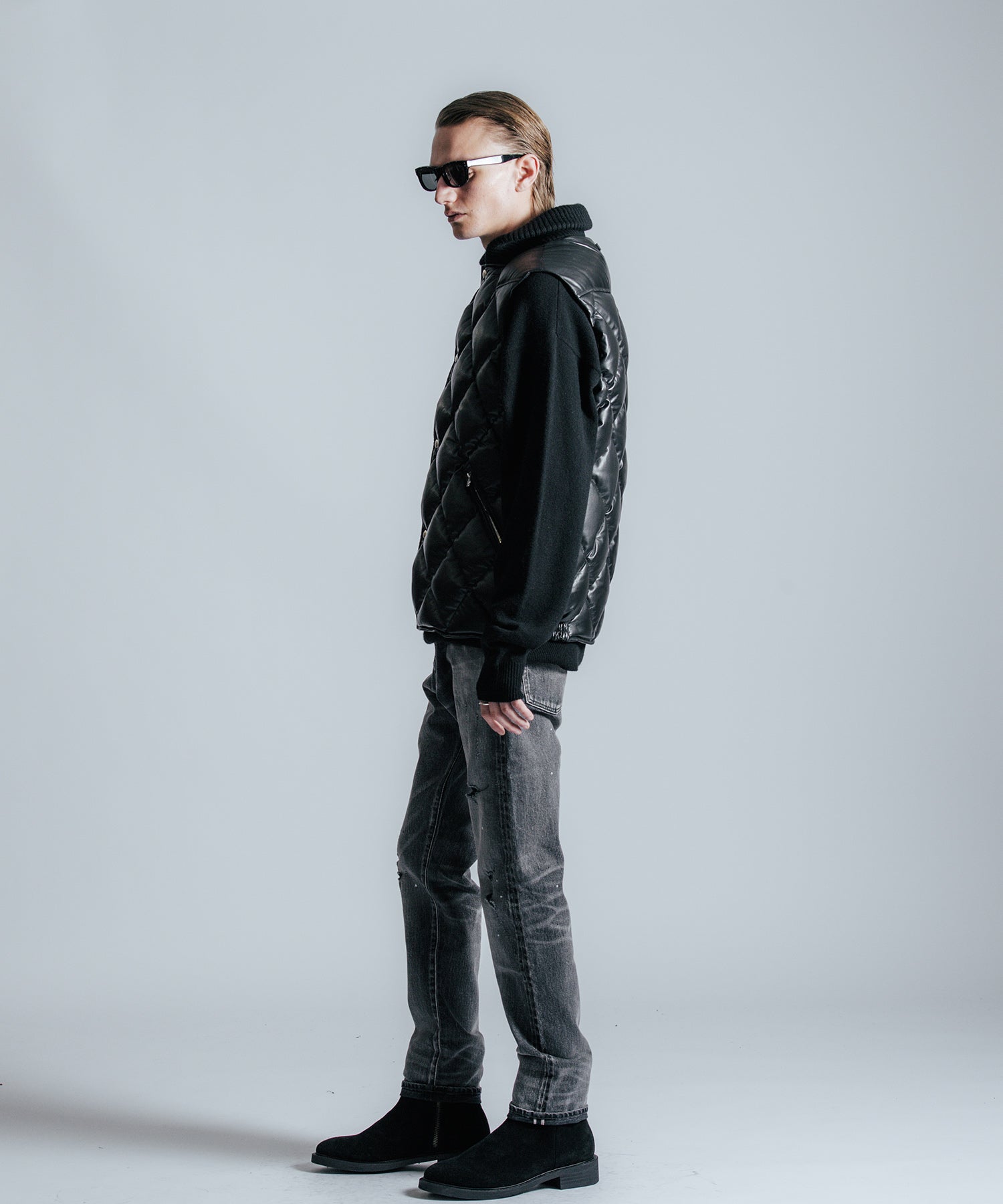 BORN FREE 2 REGULAR STYLE GARAGE USED SELVEDGE STRETCH JEANS